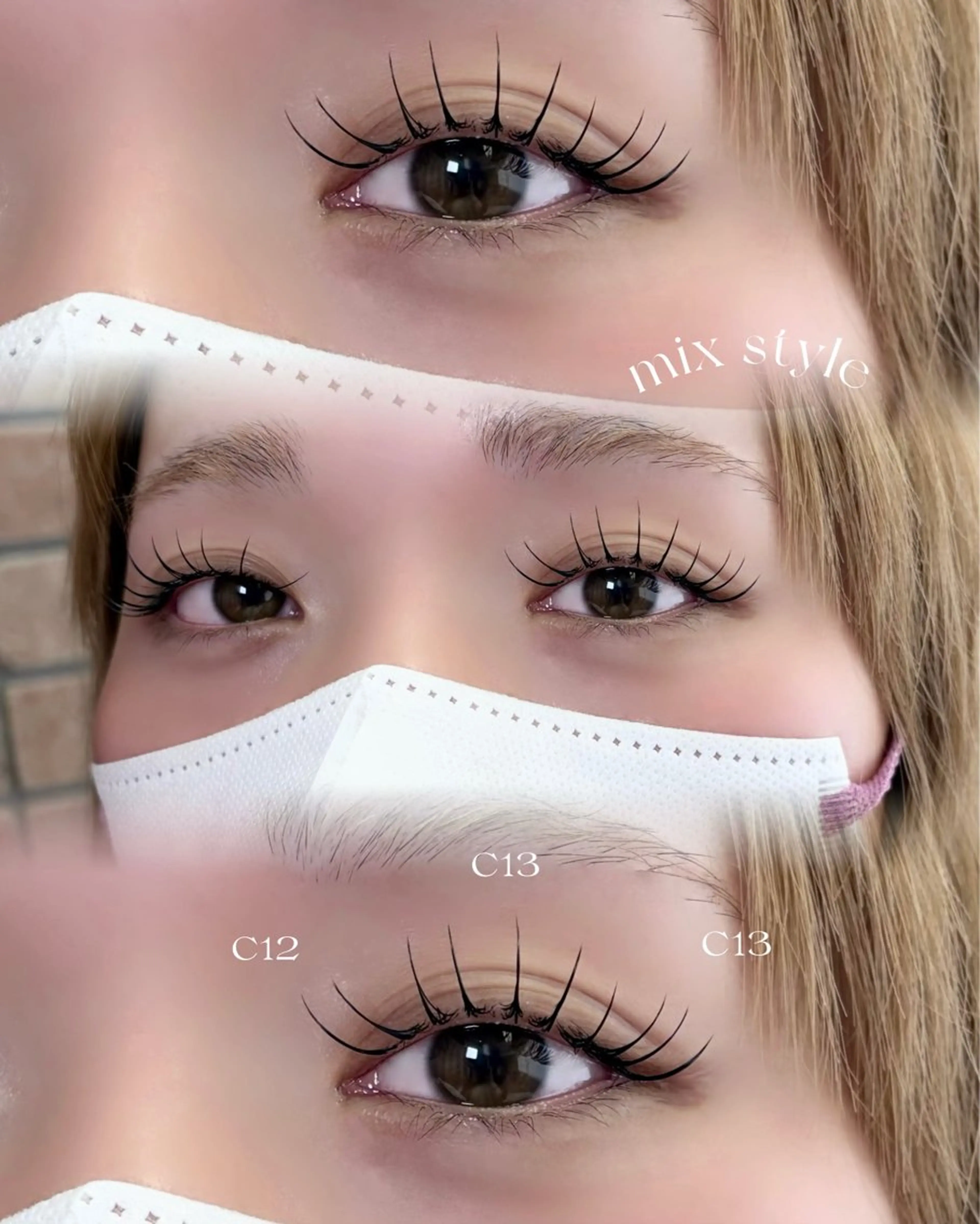 マツエク・マツパ マツエク RUNON 🎀 大阪福島 SeneLのマツエク・マツパデザイン