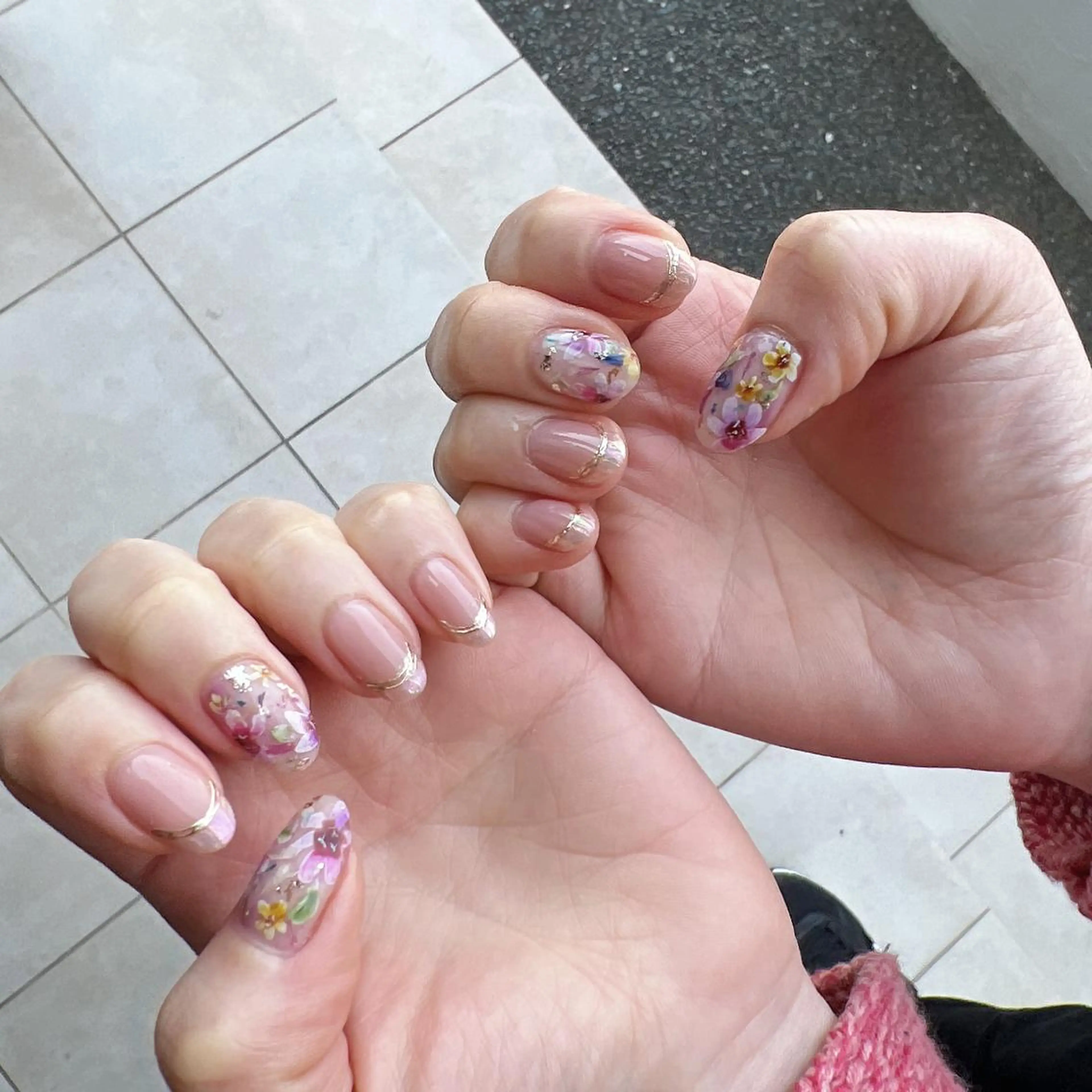 ネイル アートネイル フラワーネイル ミラーネイル ニュアンスネイル sereha nailのネイルデザイン