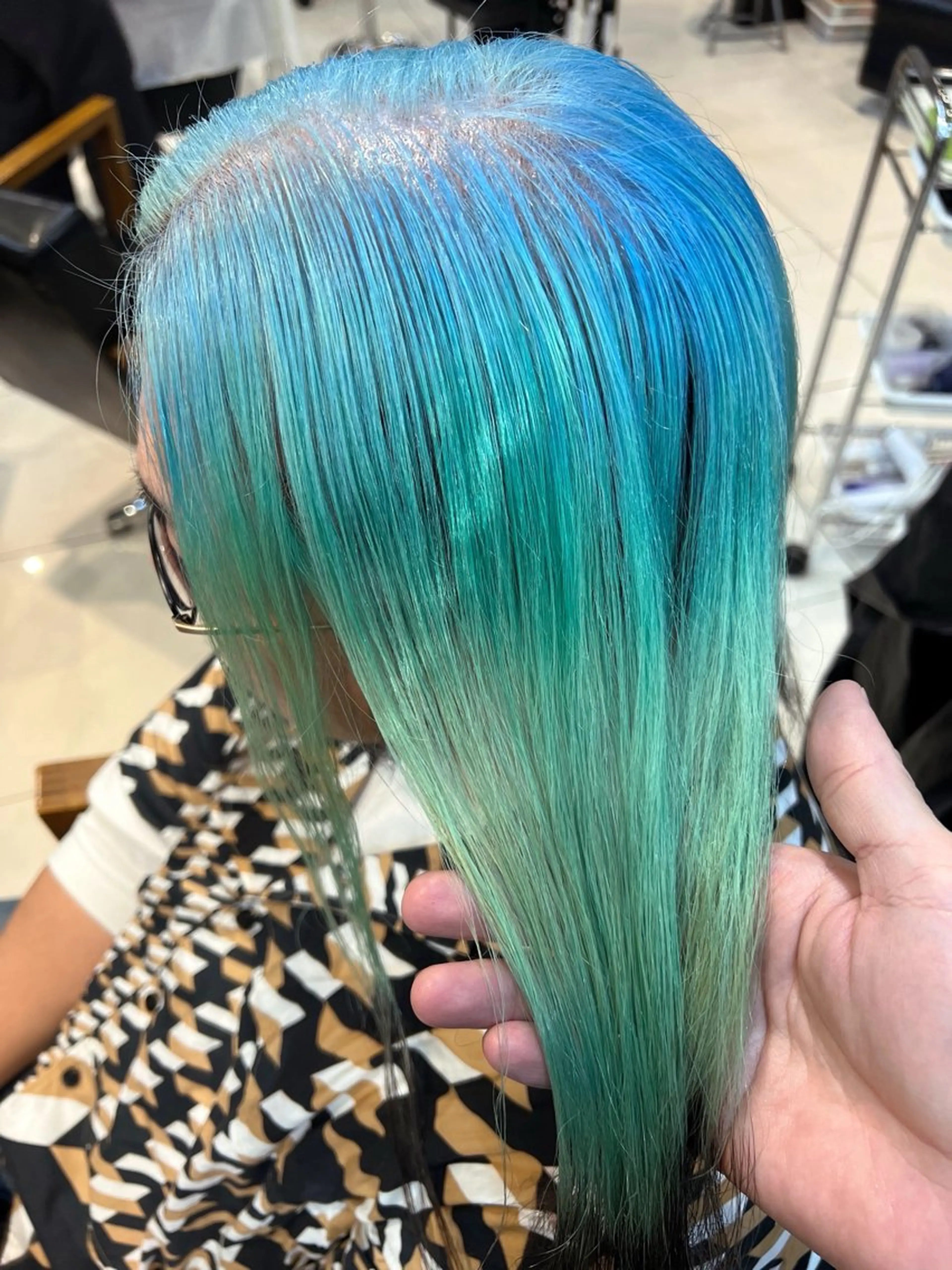 ロング カラー ブリーチ デザインカラー ロング daiki 原宿のヘアスタイル