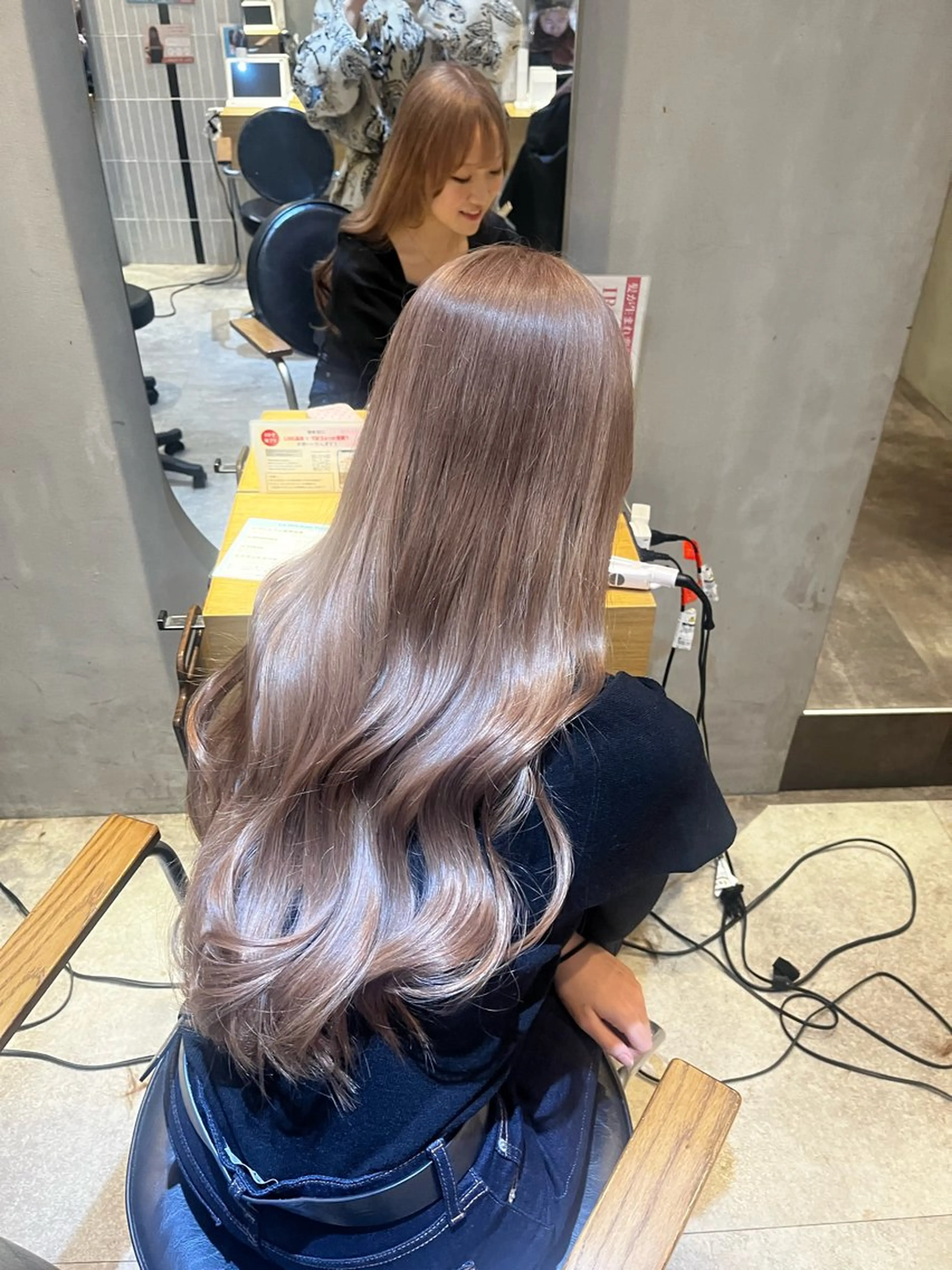 ロング カラー カット ヘアカラー トリートメント ラフィスヘアードープ所属・👑髪質改善wカラー /ハイトーン/アユカのヘアスタイル