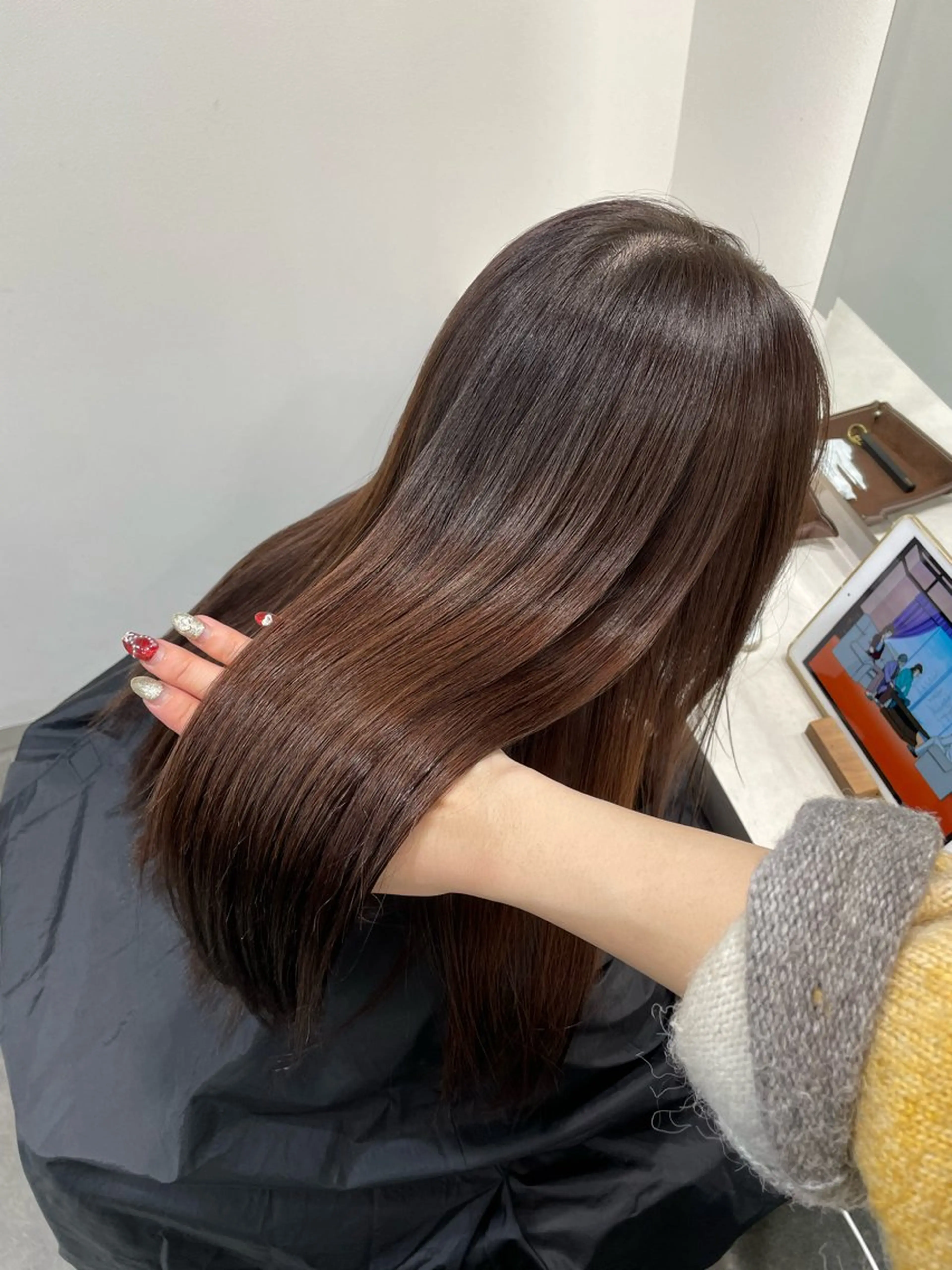 ロング ヘアカラー ハイライトデザイン 特化/表参道/みづきのヘアスタイル