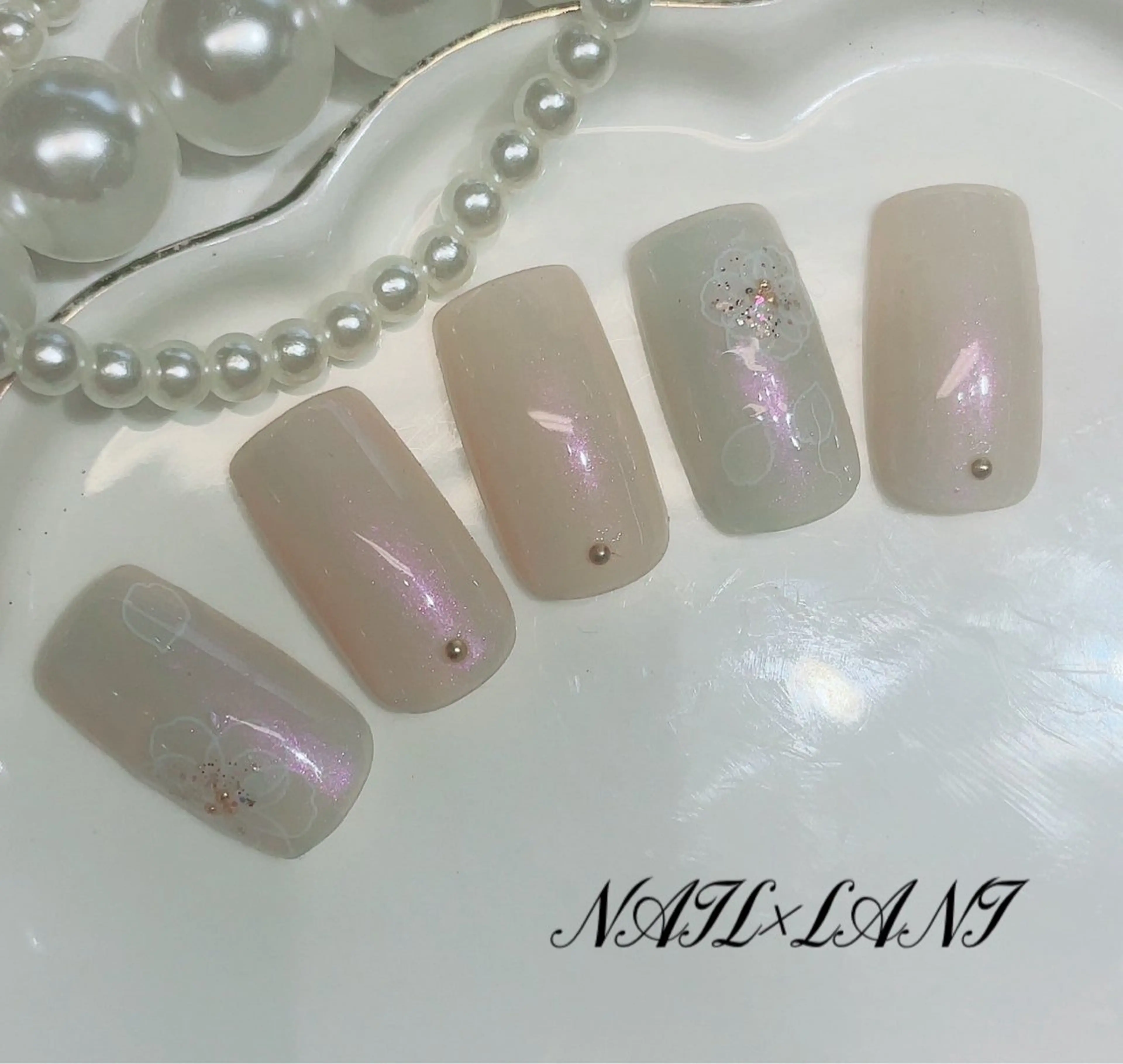 ネイル フットネイル ジェルネイル マグネットネイル パラジェル 松宮 理歩のネイルデザイン