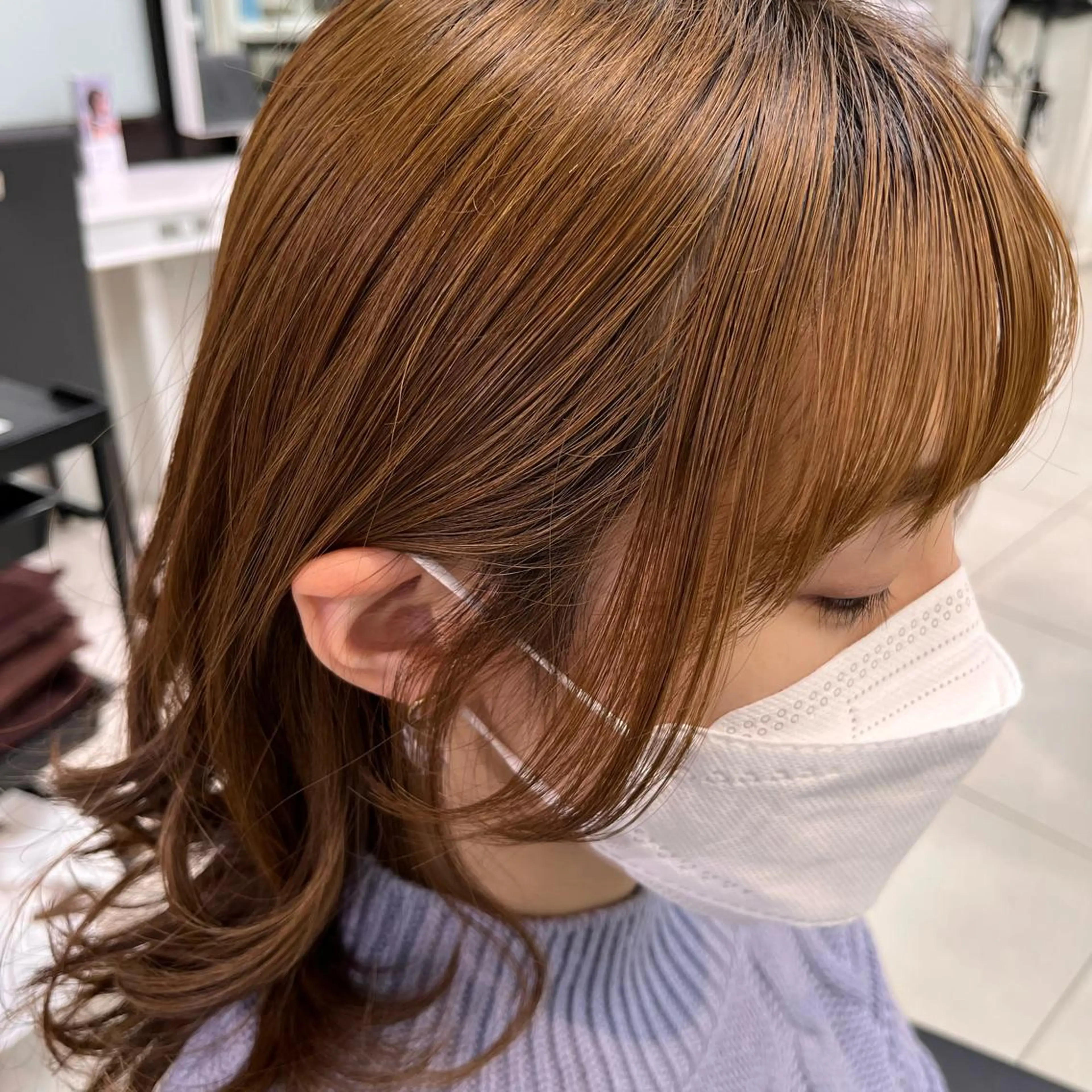 ミディアム サイドバング 小顔カット メンズヘア専門🦊 RYOKAのヘアスタイル