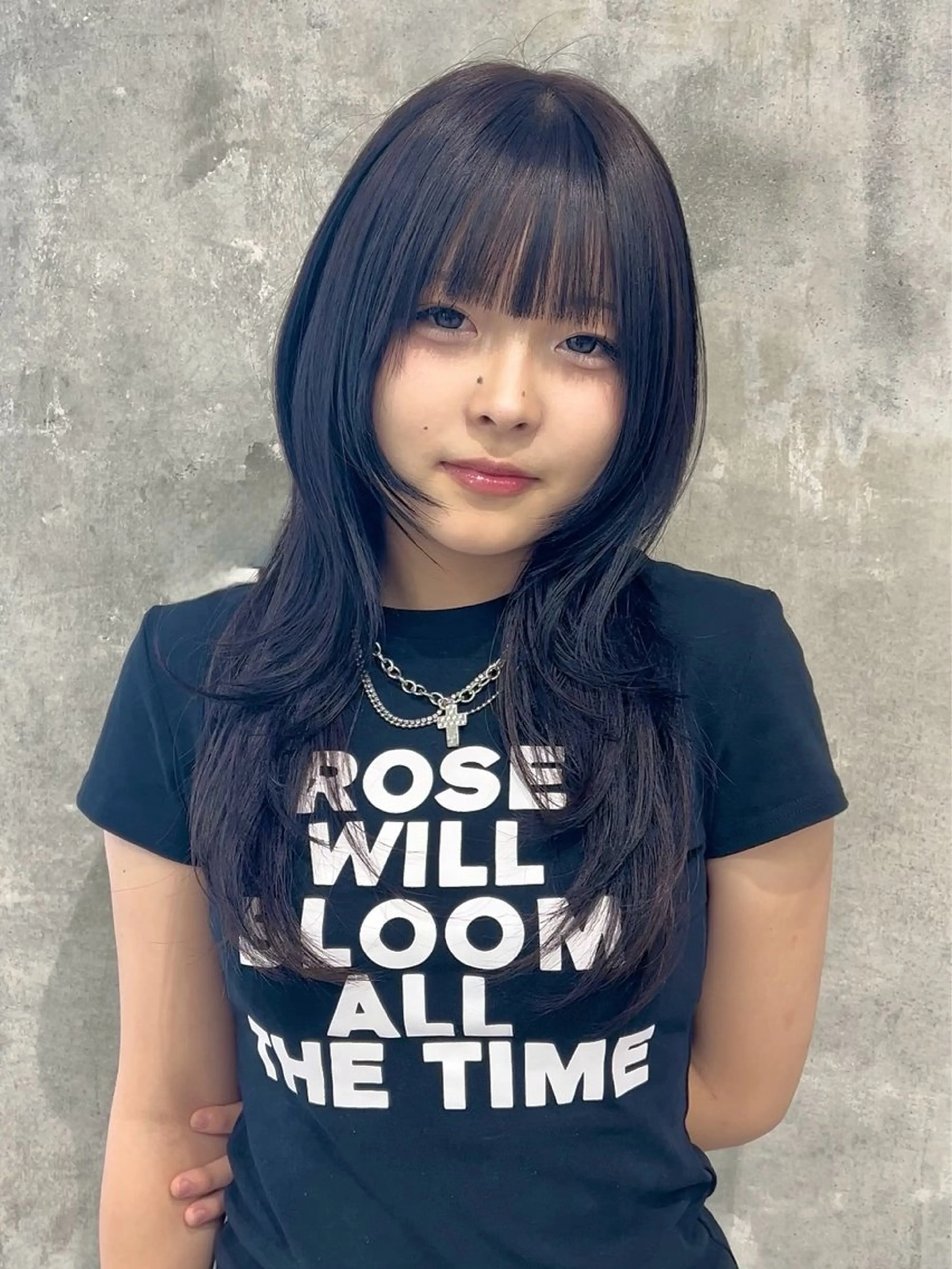 ロング カラー ブリーチ ダブルカラー イルミナカラー ブリーチなしカラー ボブ カット ヘアカラー トリートメント LUCK 本厚木店のヘアスタイル