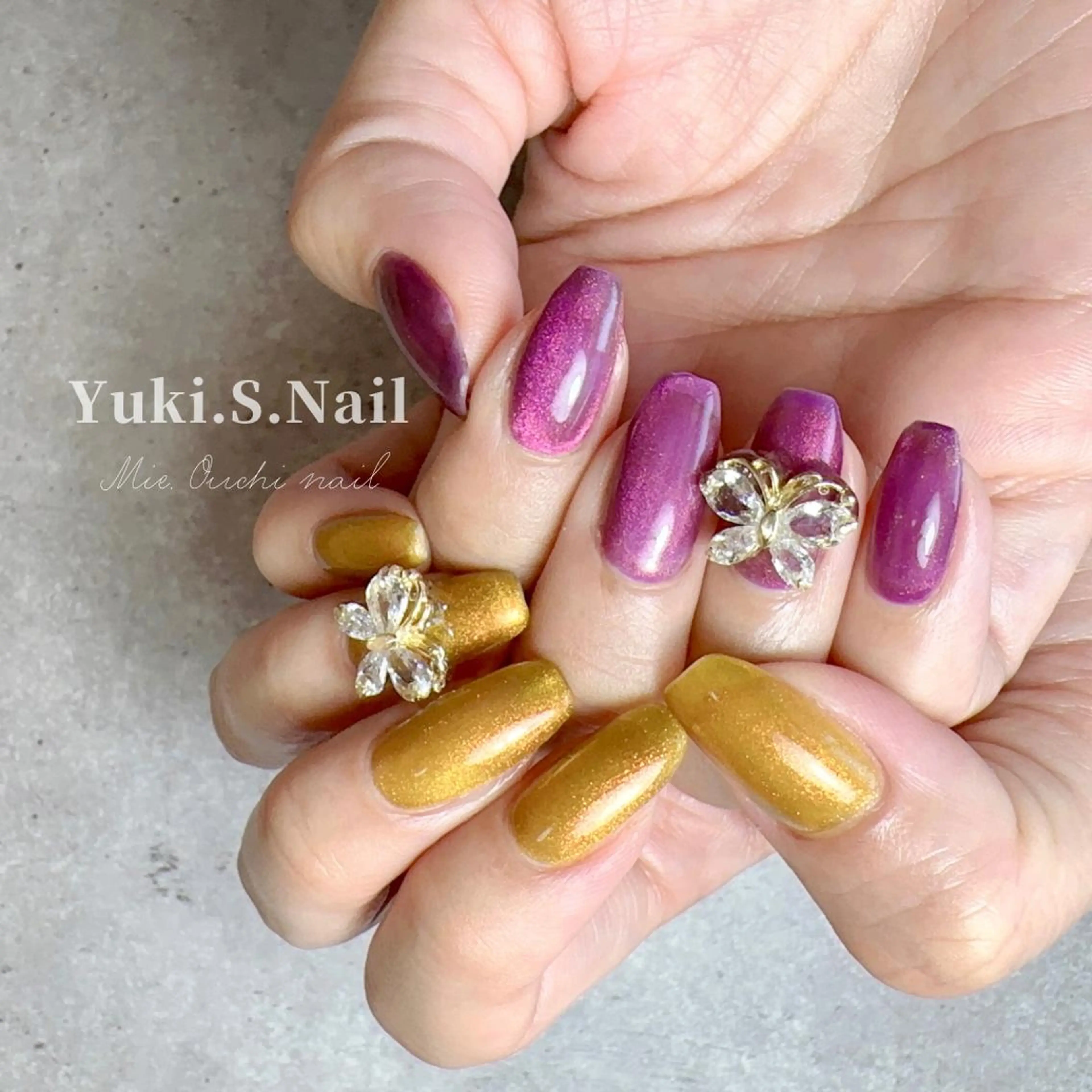 セミロング Yuki S.Nailのネイルデザイン