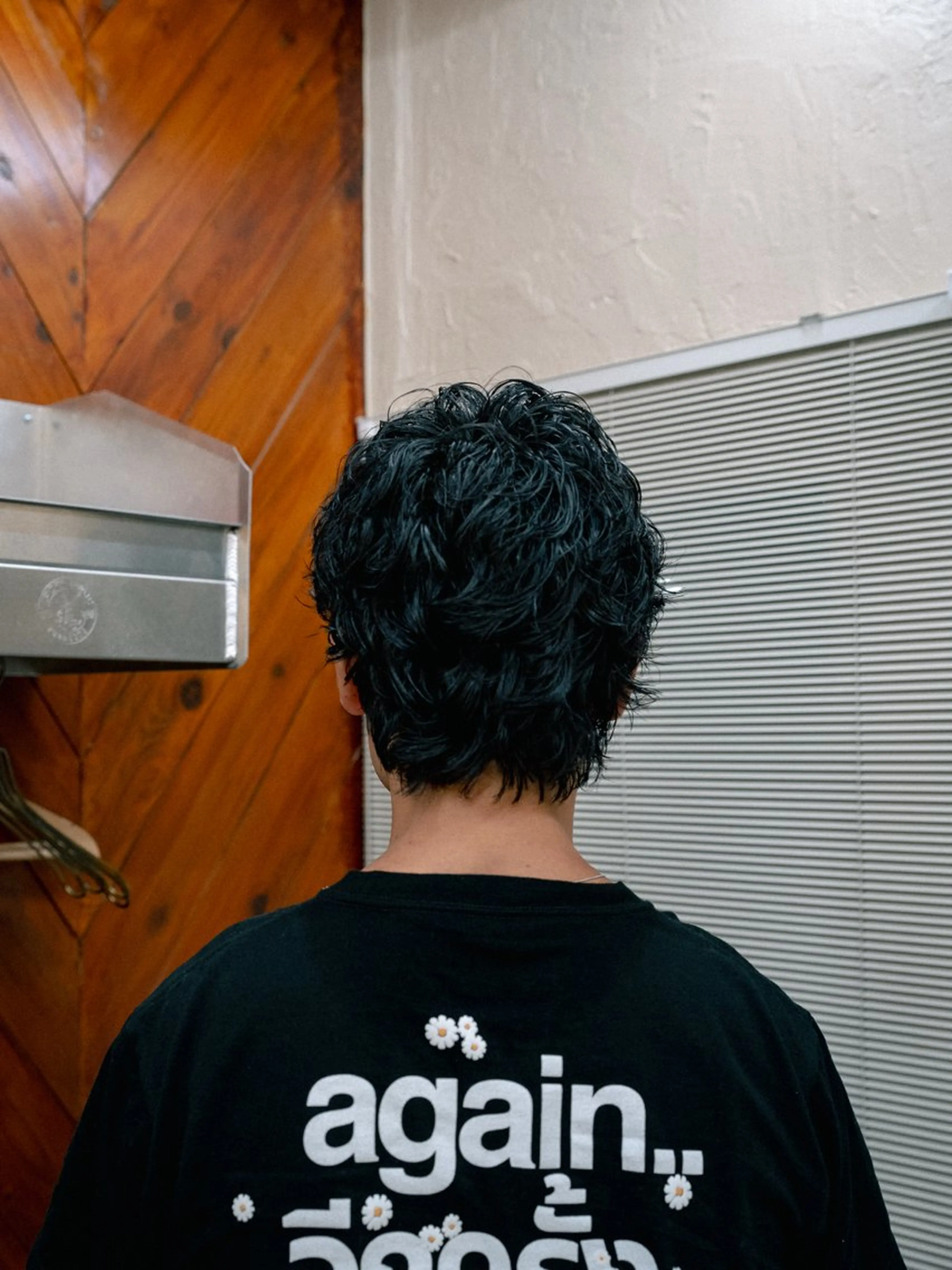 ミディアム カラー パーマ メンズ ミディアムパーマ メンズパーマ カット パーマ 🔗メンズサロン🔗 Kieのヘアスタイル