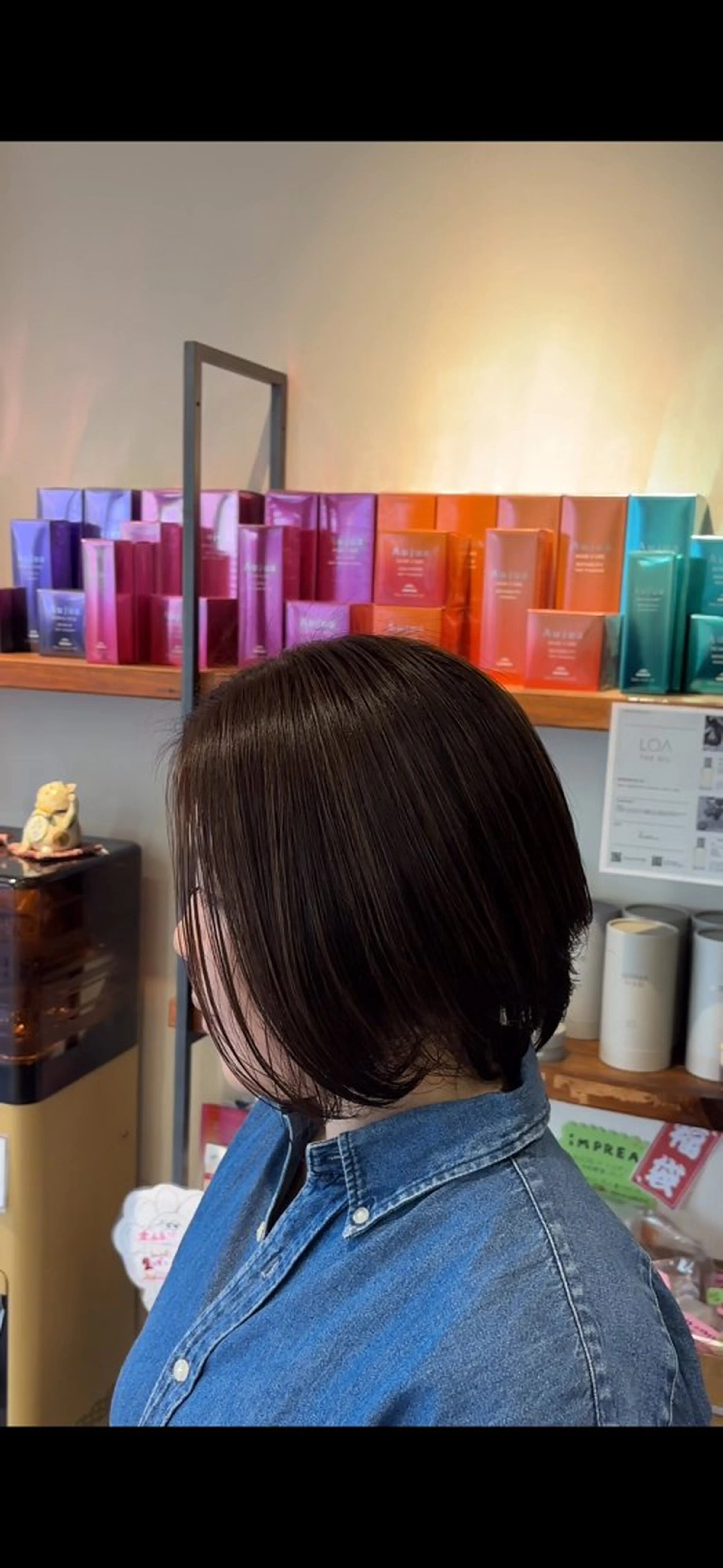 ミディアム カラー ヘアカラー 洛樹 /海外風ヘアー /フェード/パーマのヘアスタイル