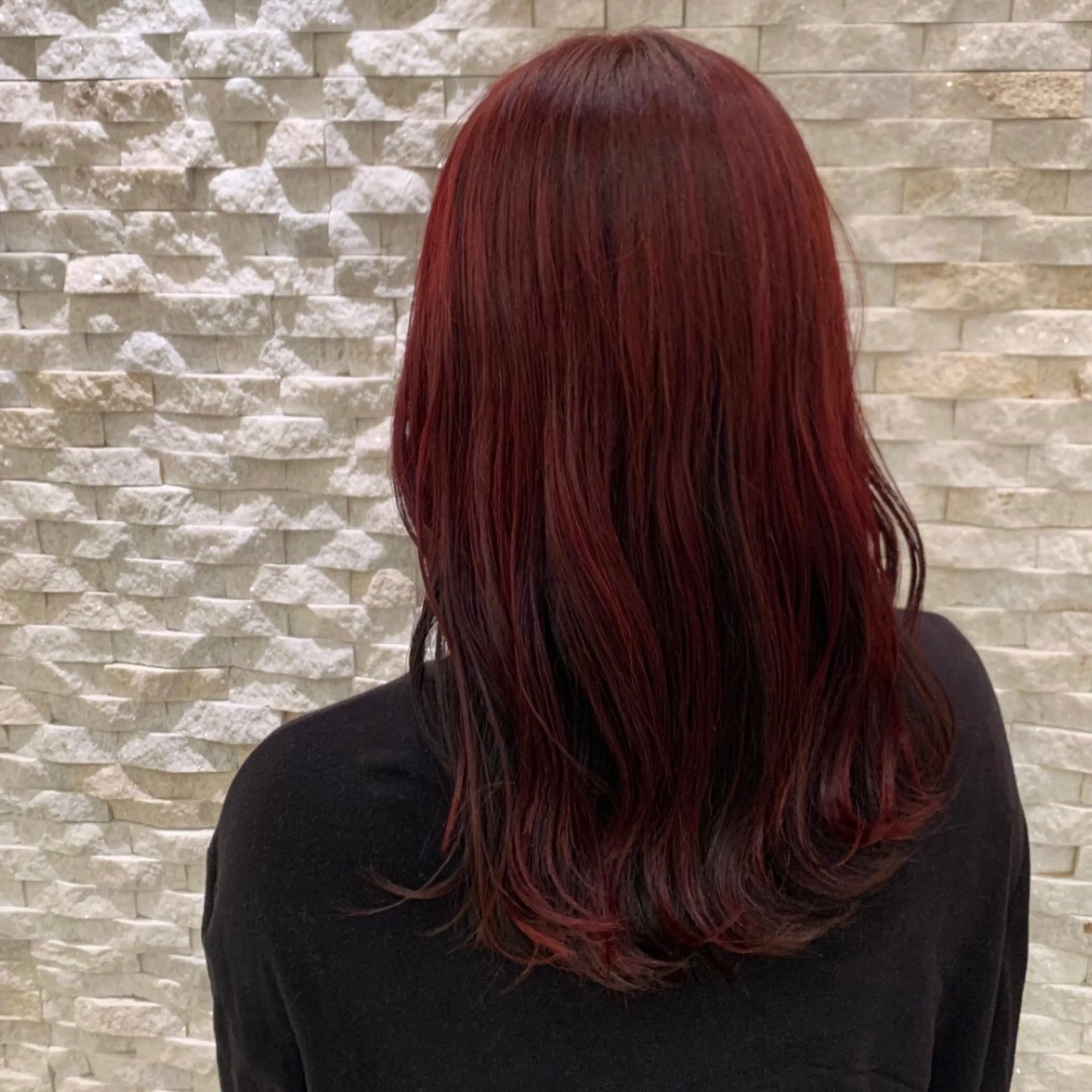 セミロング カラー ヘアカラー トリートメント ハイトーンカラー/ ケアブリーチ🎀あやのヘアスタイル