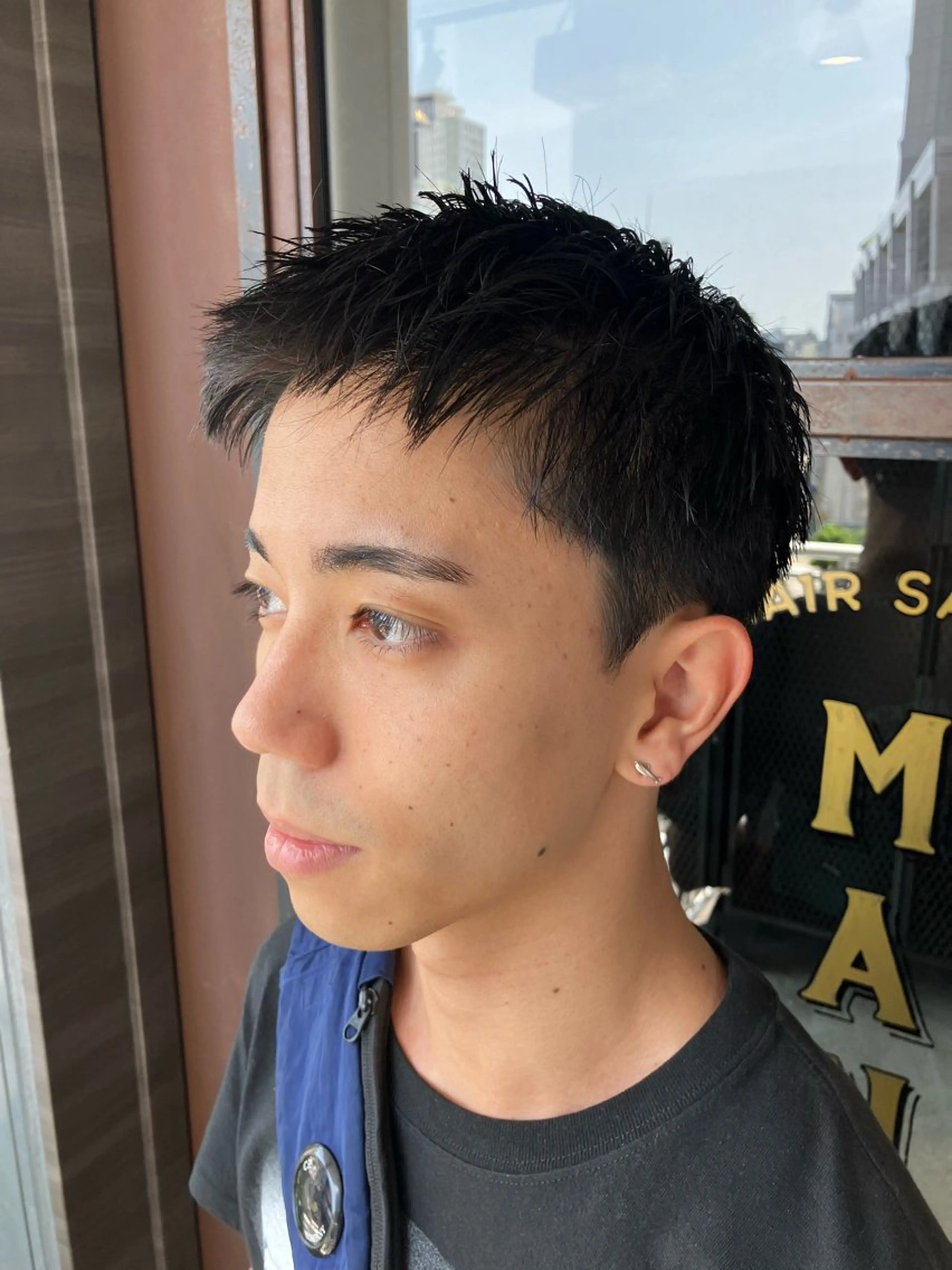 ショート メンズ スパイキーショート 刈り上げ ショートヘア カット MANON BY H所属・Watarai Yuukiのヘアスタイル