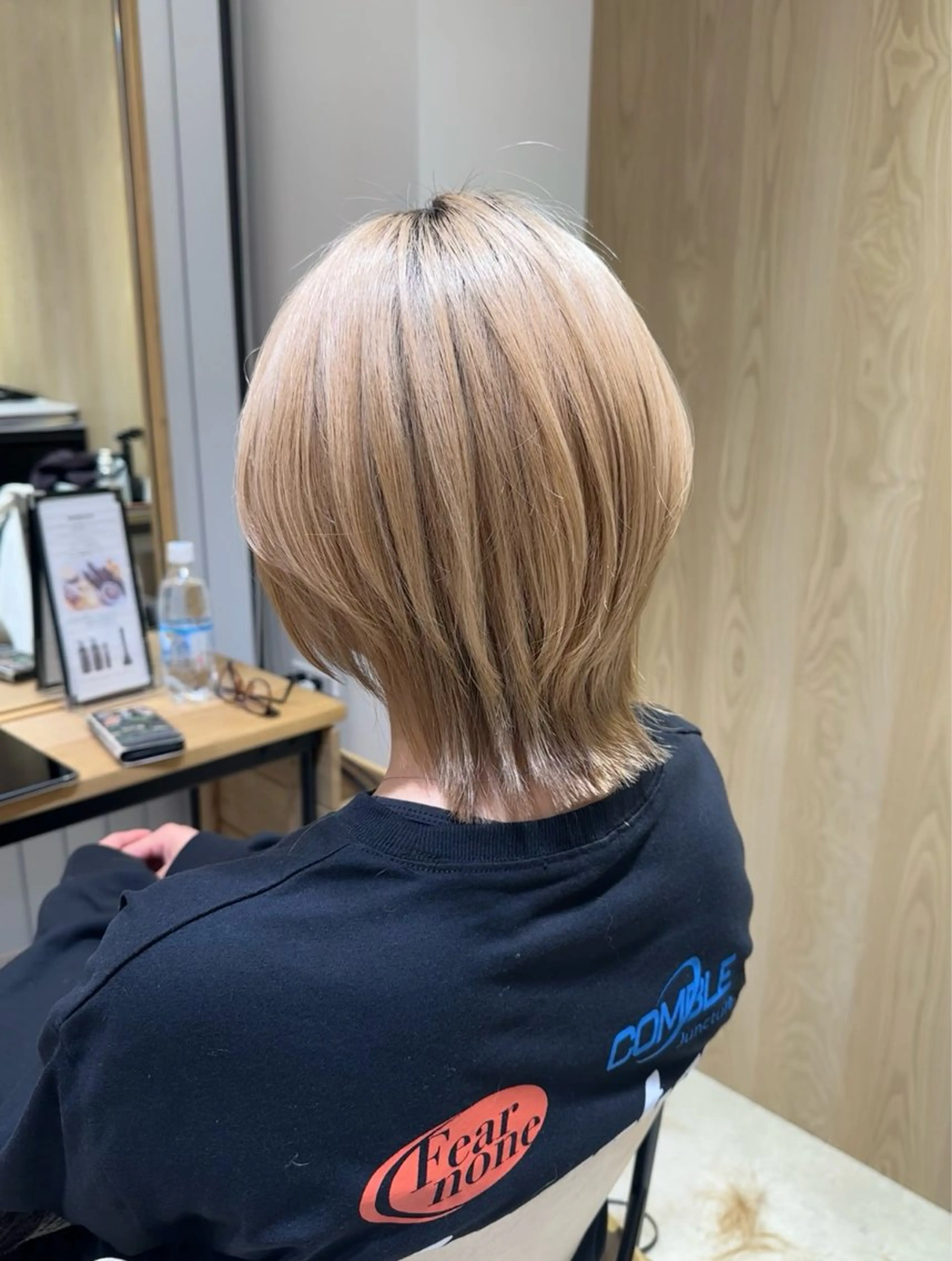 ミディアム 川崎 智優のヘアスタイル