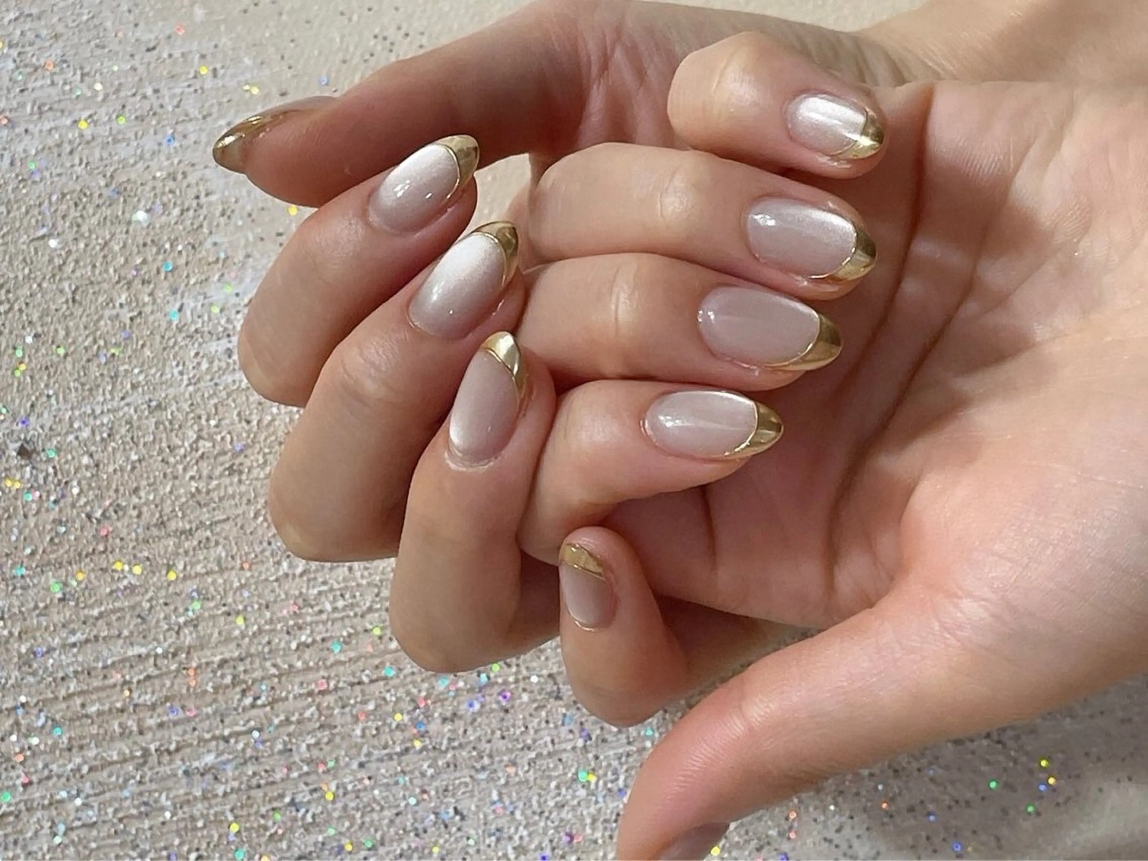 ネイル オーロラネイル フットネイル フレンチネイル ジェルネイル マグネットネイル ハンドネイル kiki nail 二子玉川のネイルデザイン