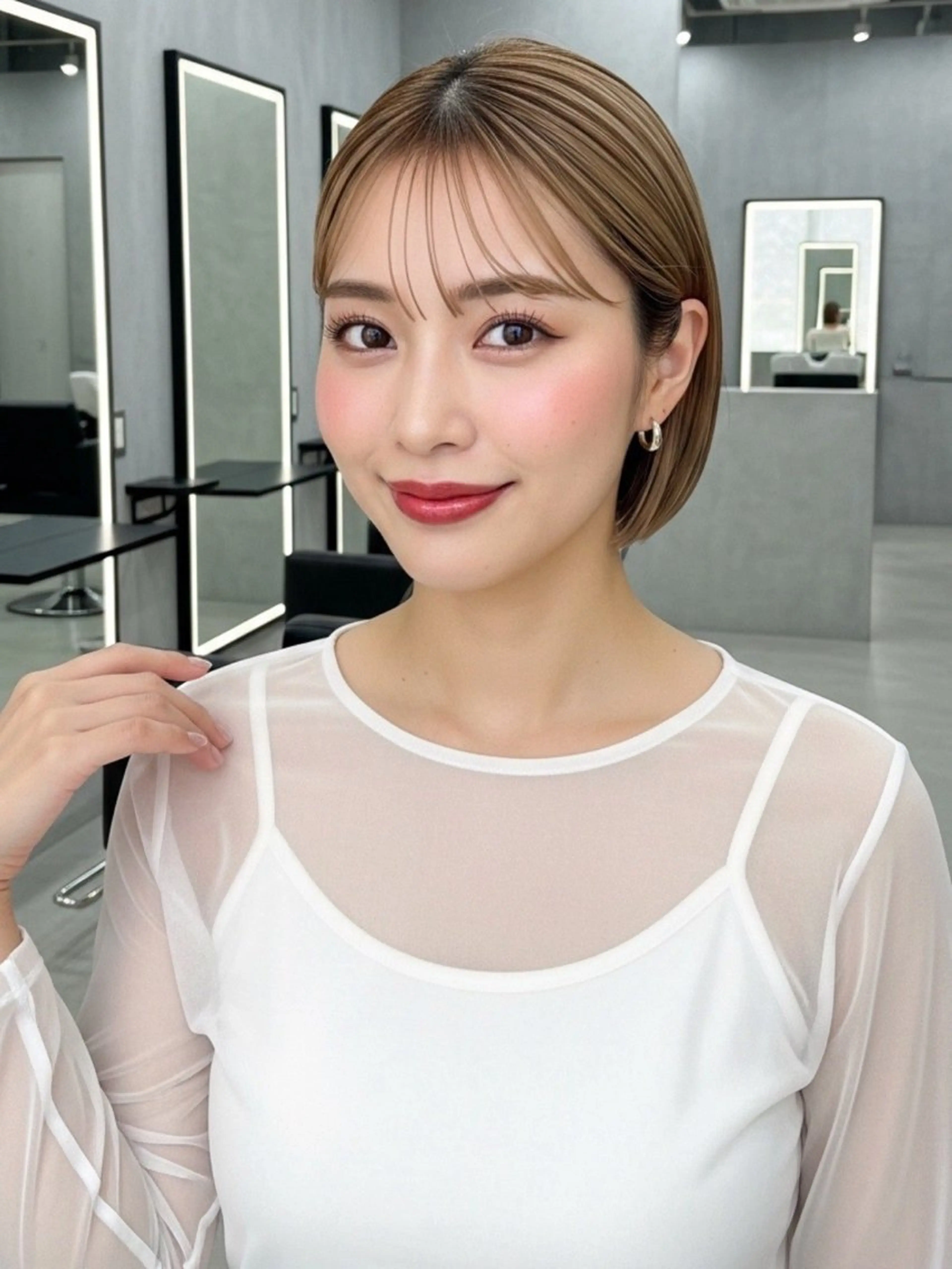 ショート 似合わせボブ✖️ 韓国レイヤー✨小関のヘアスタイル