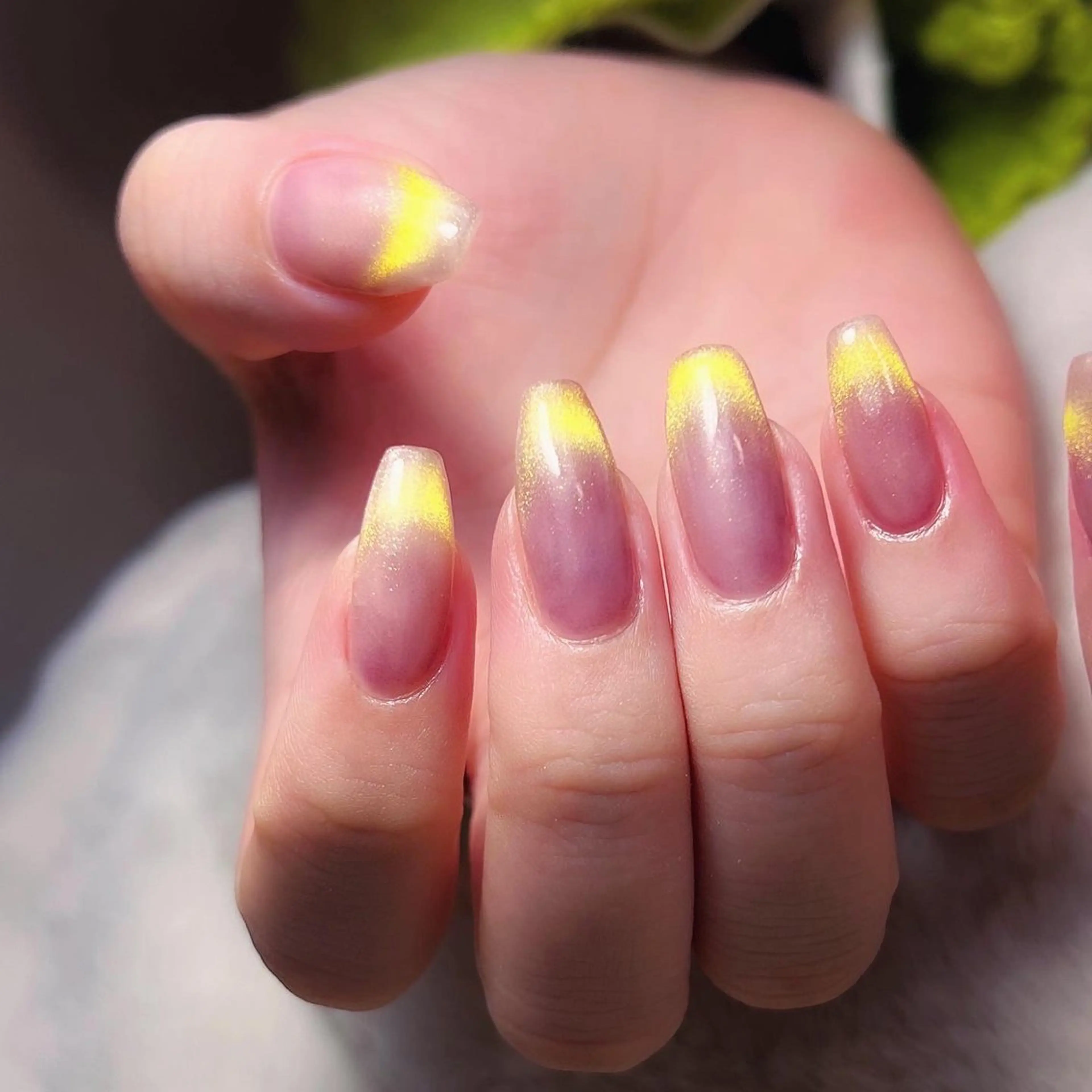 ネイル フレンチネイル マグネットネイル マグネットフレンチ LEFTNAILS フィルインニュアンスのネイルデザイン