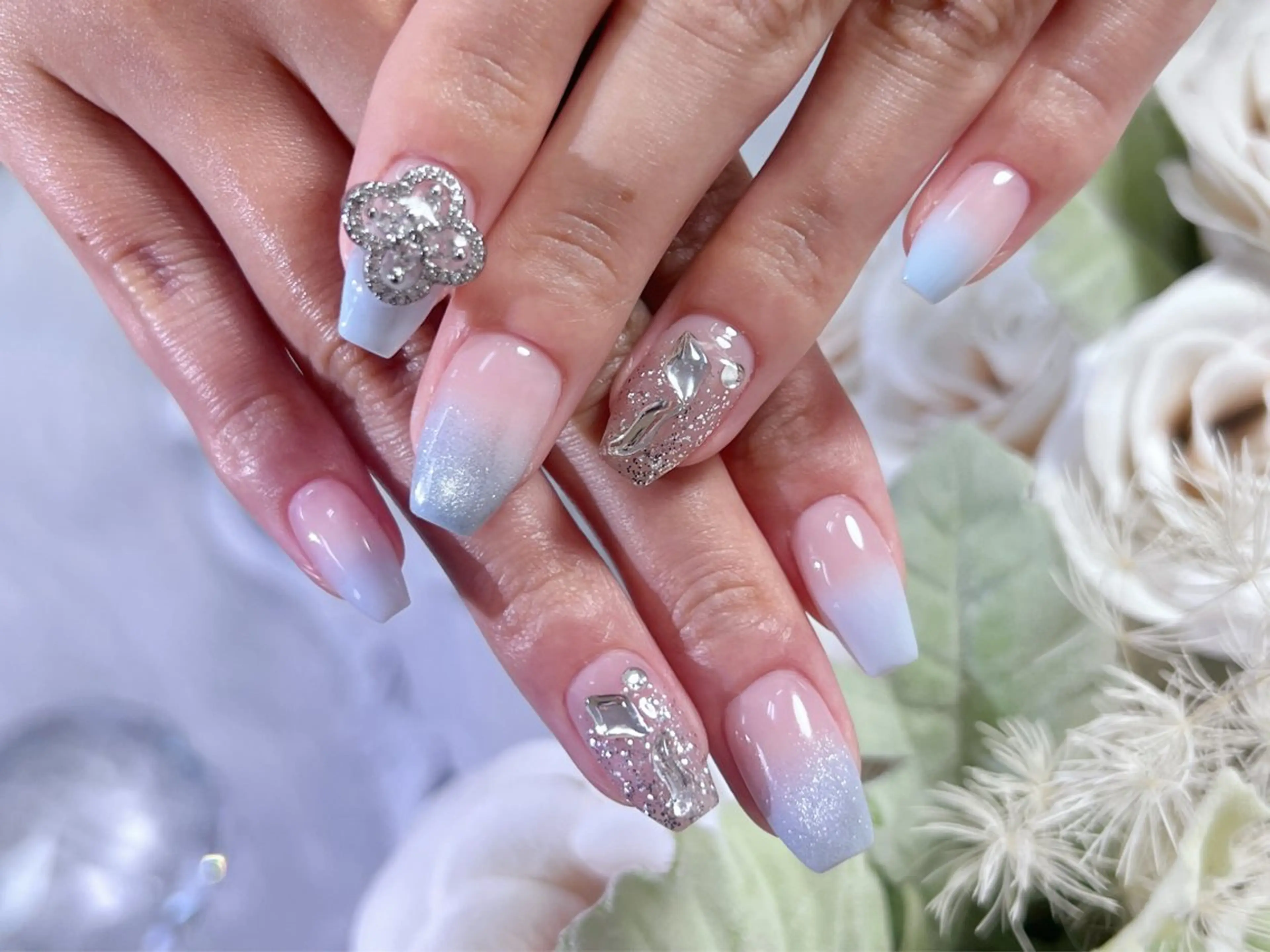 ネイル ロングネイル 持ち込み スカルプネイル ワンホンネイル ハンドネイル Painty所属・Painty nailのネイルデザイン