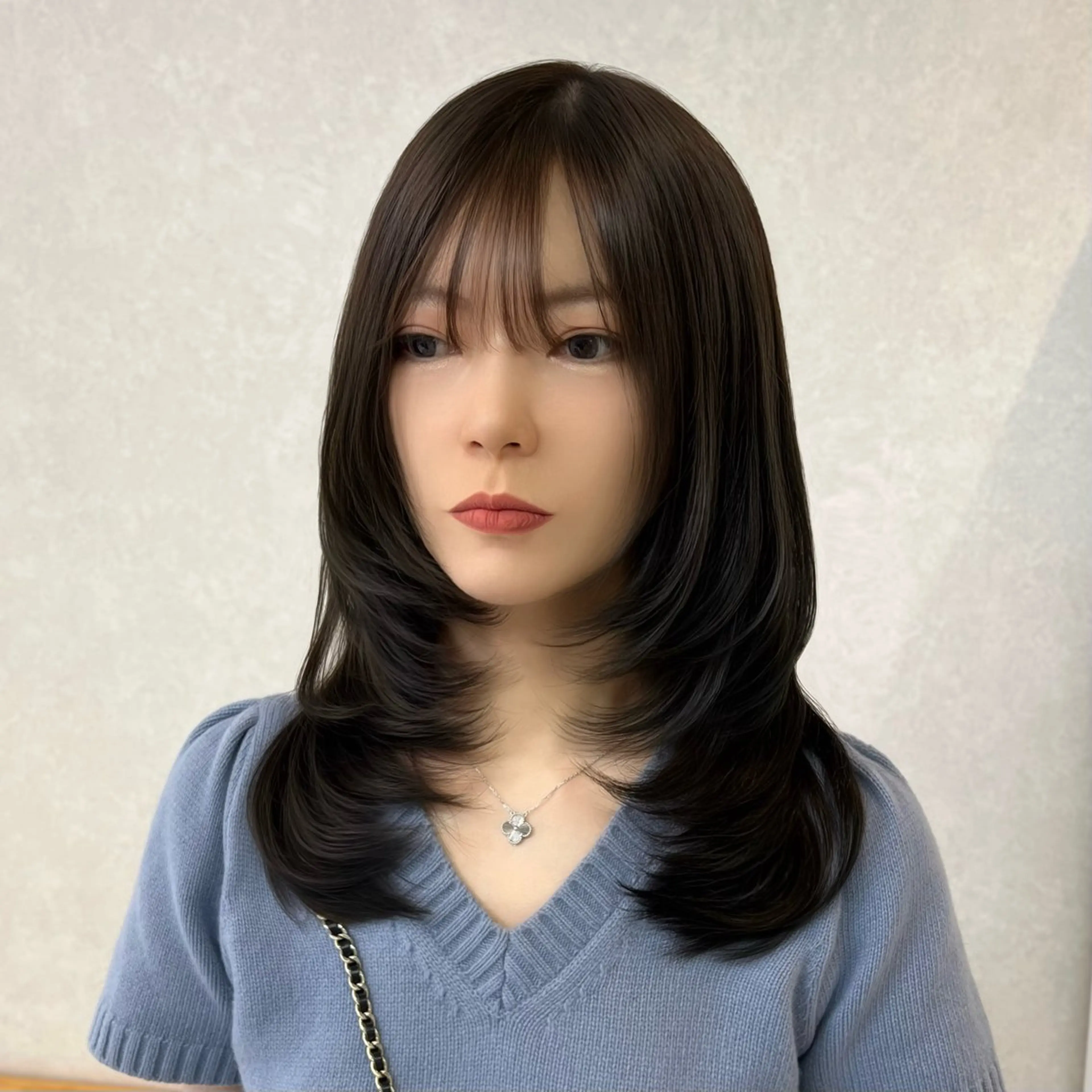 セミロング レイヤーカット 小顔カット カット トリートメント 加藤 広夢のヘアスタイル