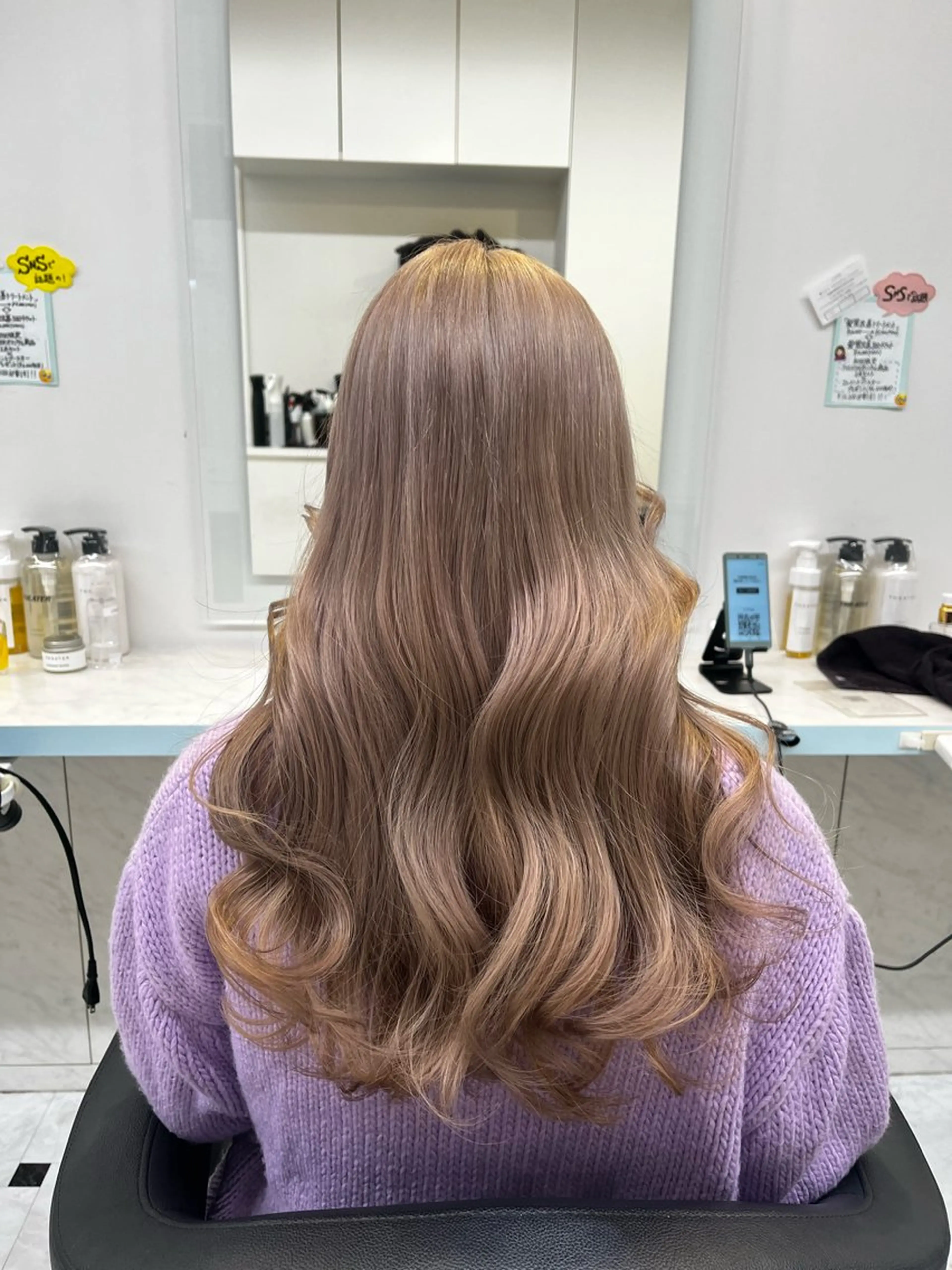 ロング カラー ヘアカラー トリートメント ブリーチカラー 🩵MIZUKIのヘアスタイル