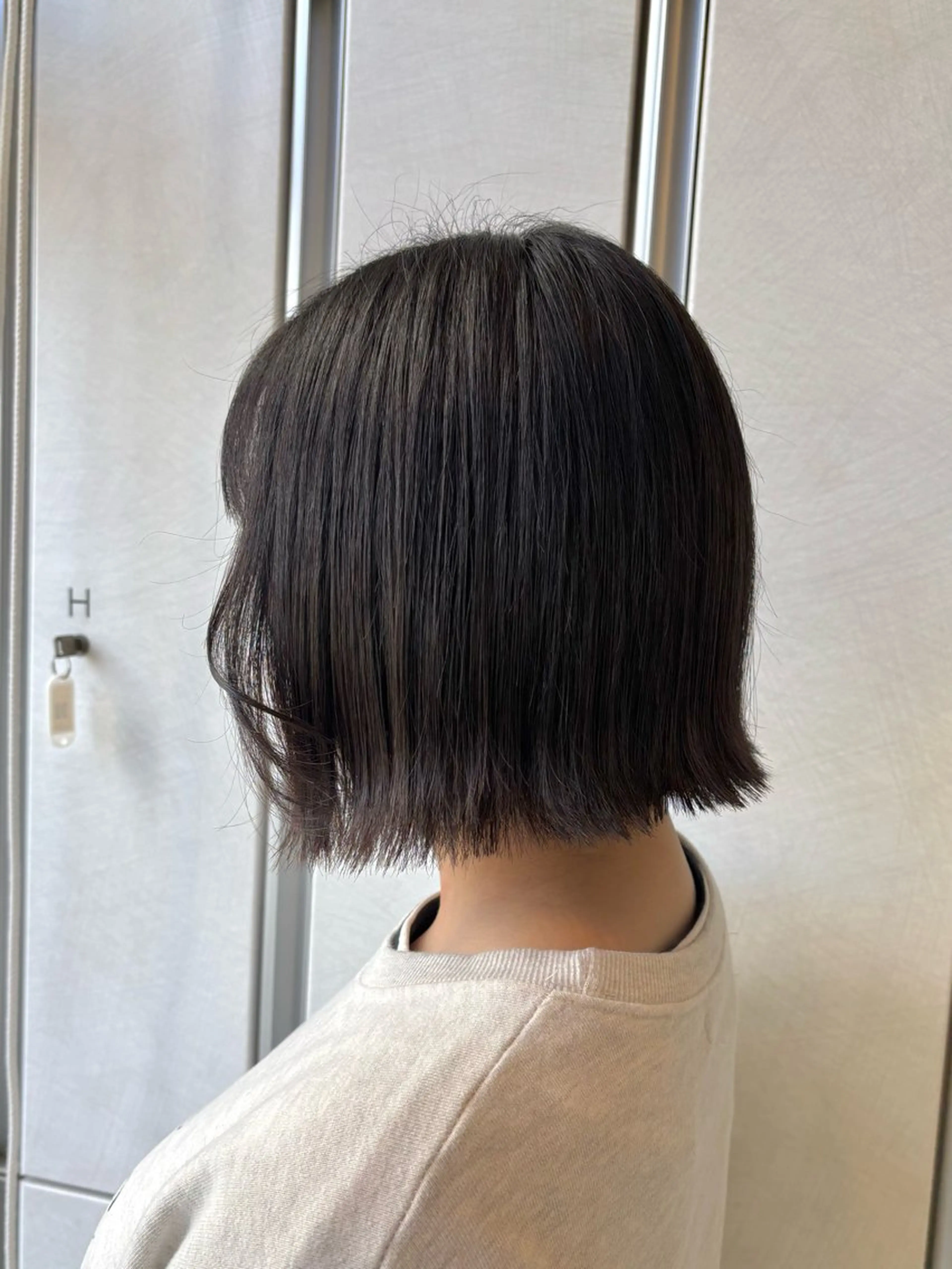 ショート ボブ 顔周りカット 小顔カット レイヤーカット/ボブ /nene🍥⋆*のヘアスタイル