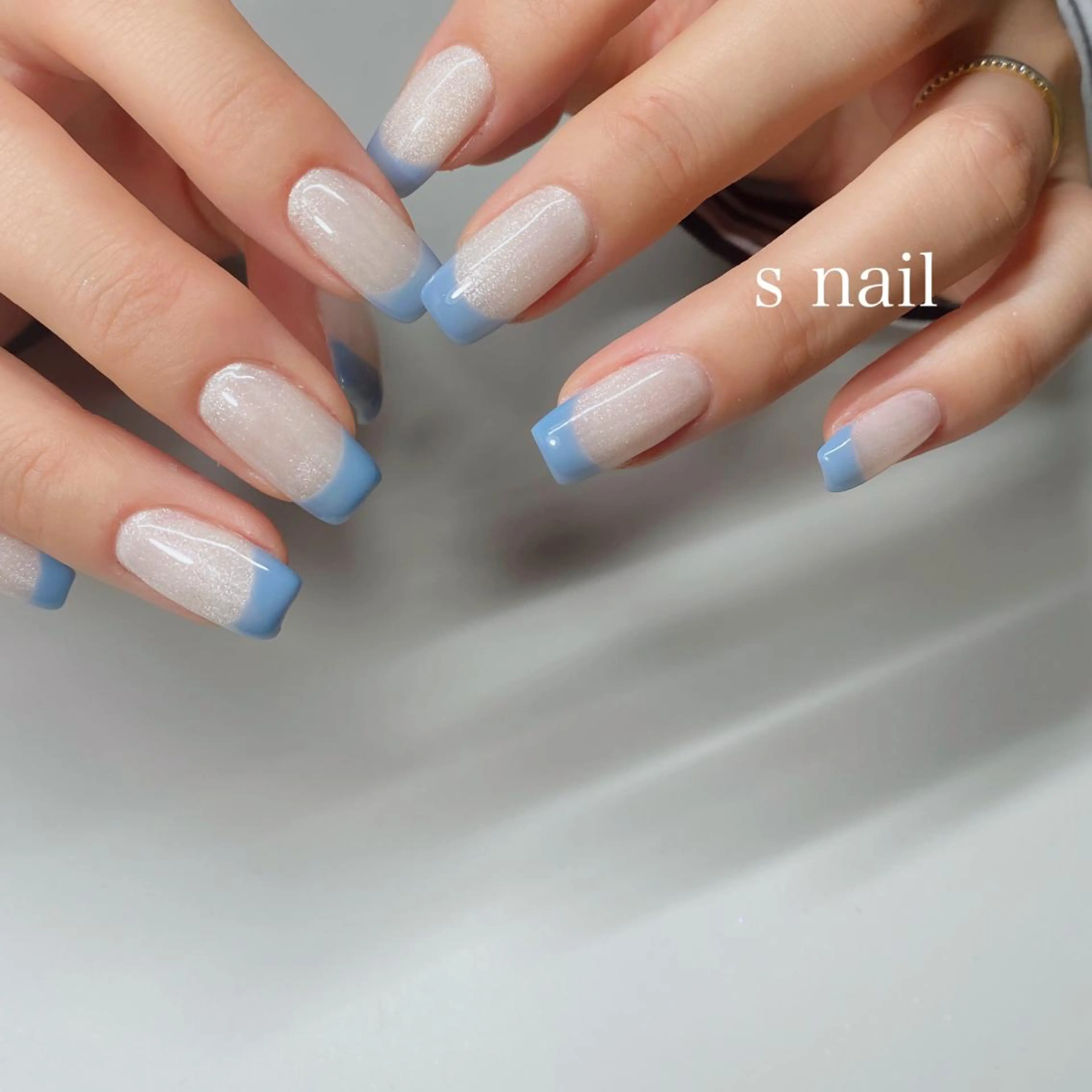 ネイル フレンチネイル ハンドネイル s nail さとよしみゆきのネイルデザイン
