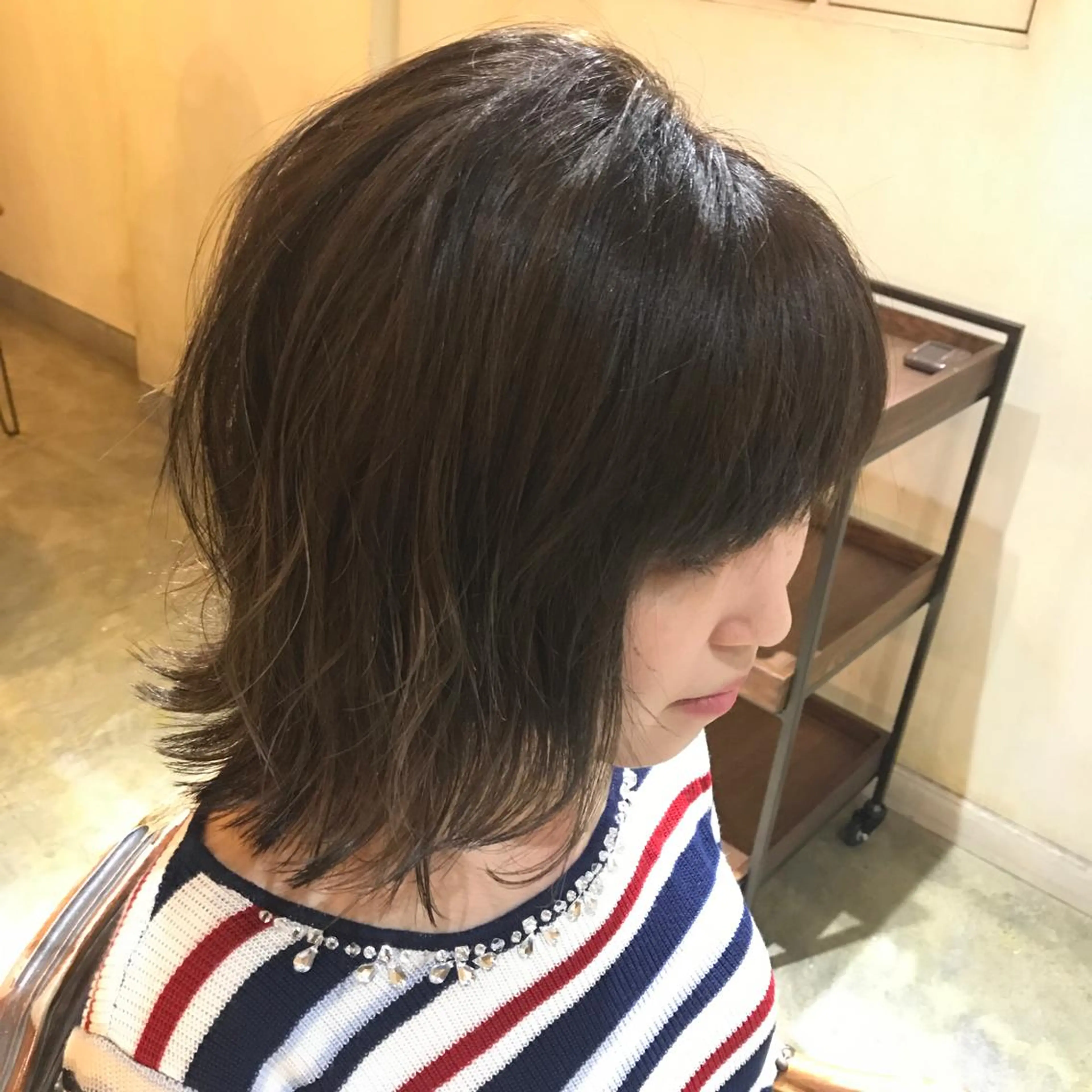 ミディアム ハイライト こう ちゃんのヘアスタイル