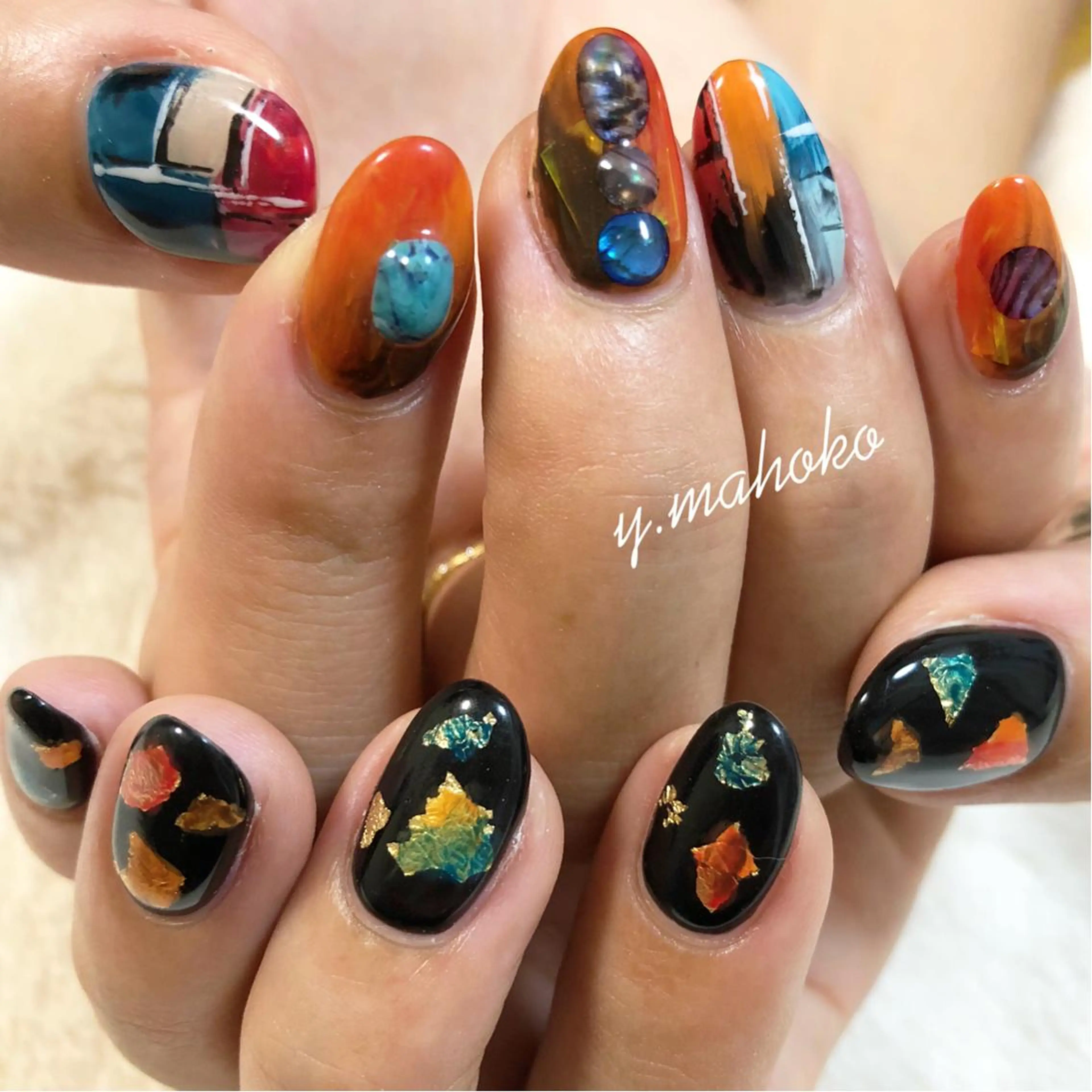 ネイル She nail studio 原宿所属・パラジェル有/ スカルプ/mahoのネイルデザイン