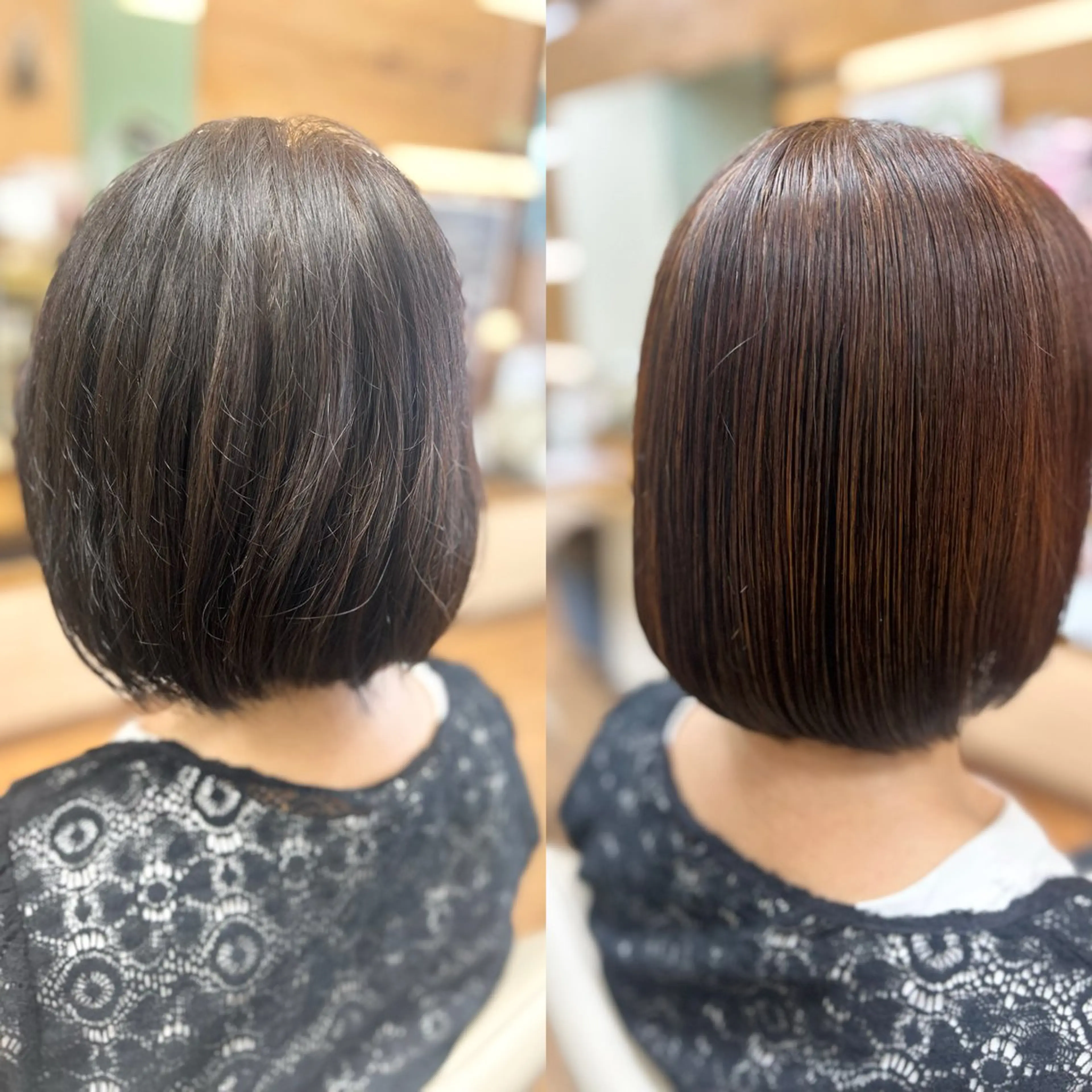 ミディアム 神谷 千明のヘアスタイル