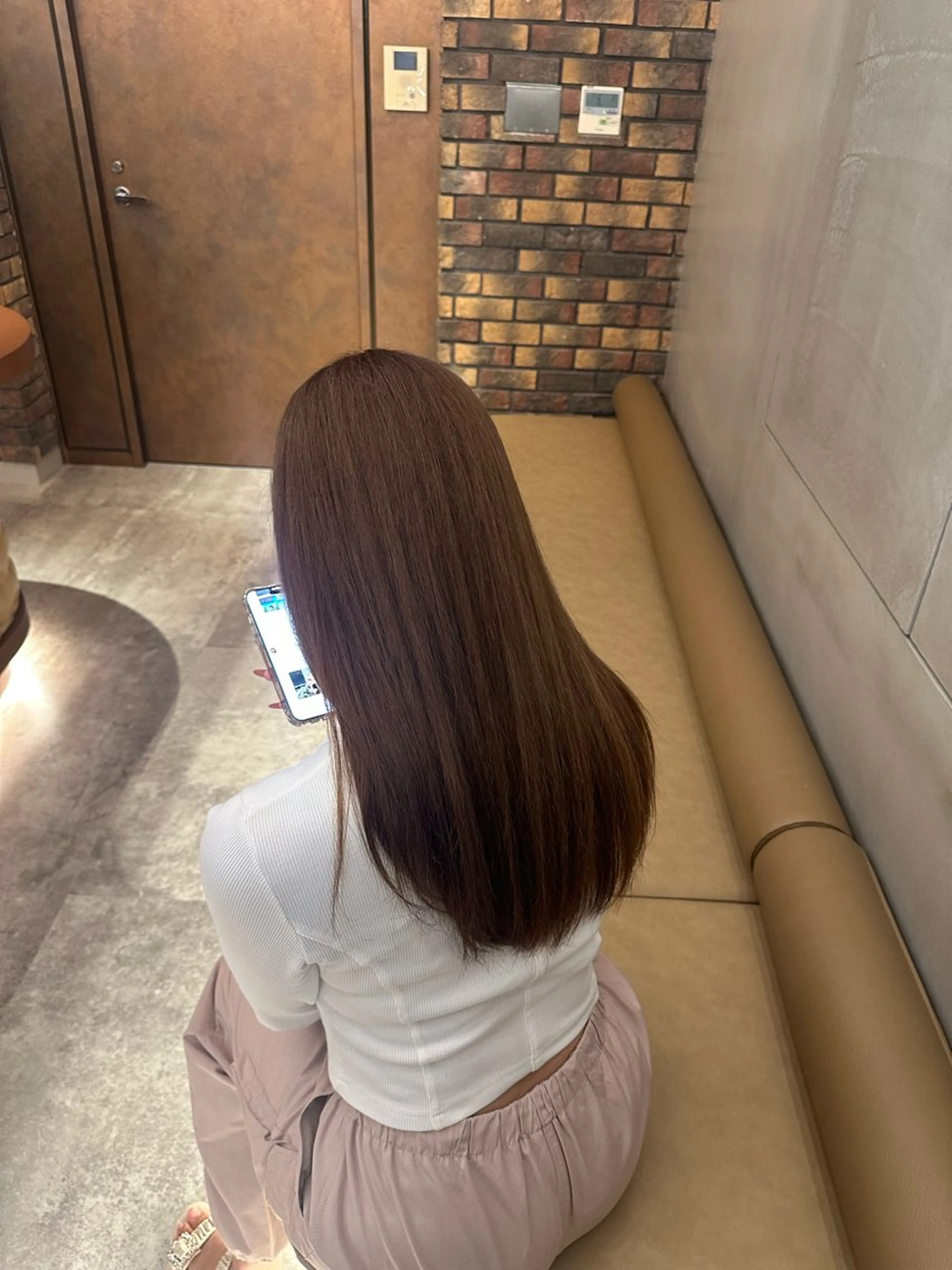 🩶前髪、顔まわりカット✖️カラー✖️1ステップトリートメント🩶の写真