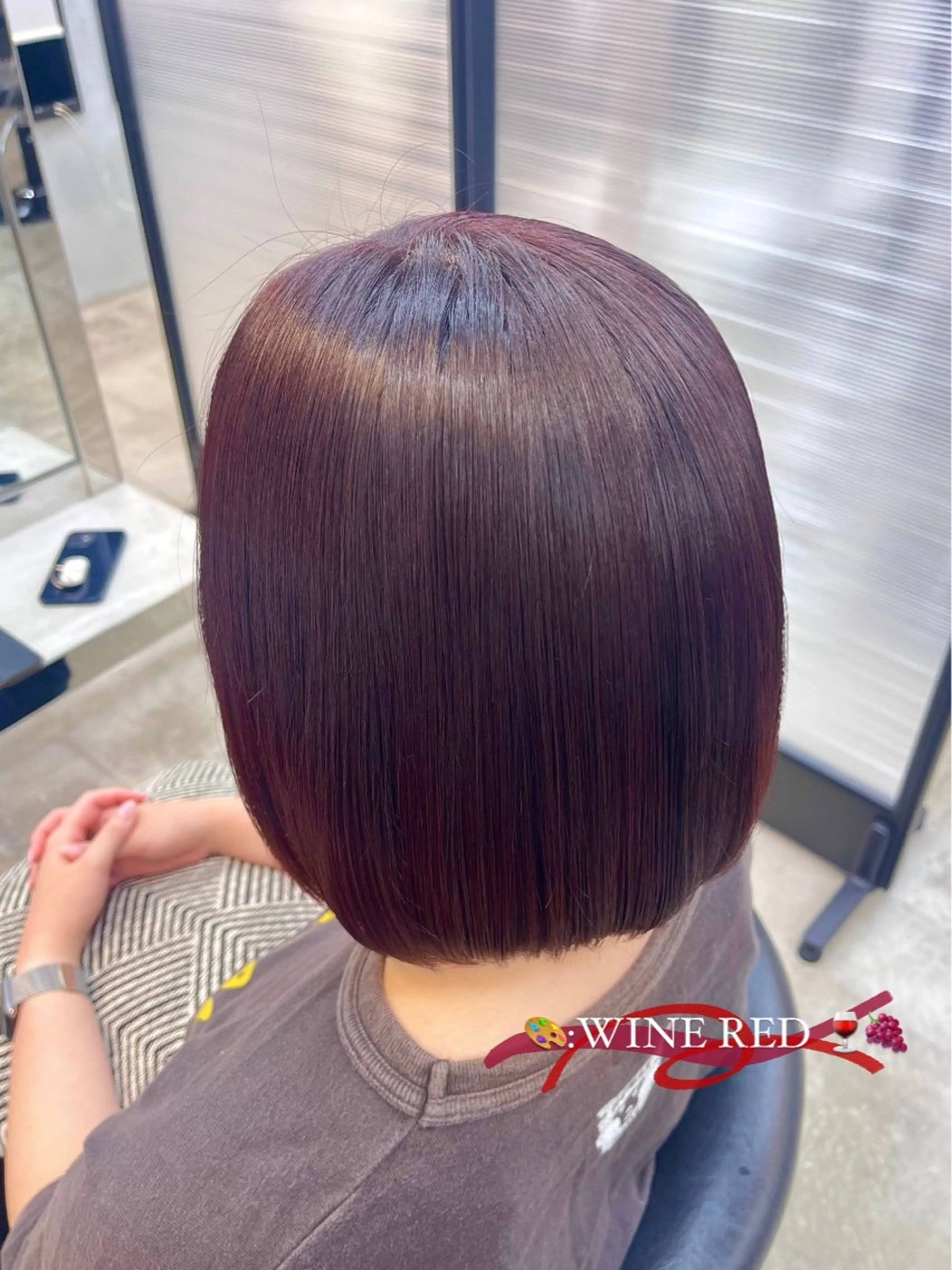 ショート カラー レッドカラー 🪄くすみカラー❇️ 名塚比奈乃🪄のヘアスタイル