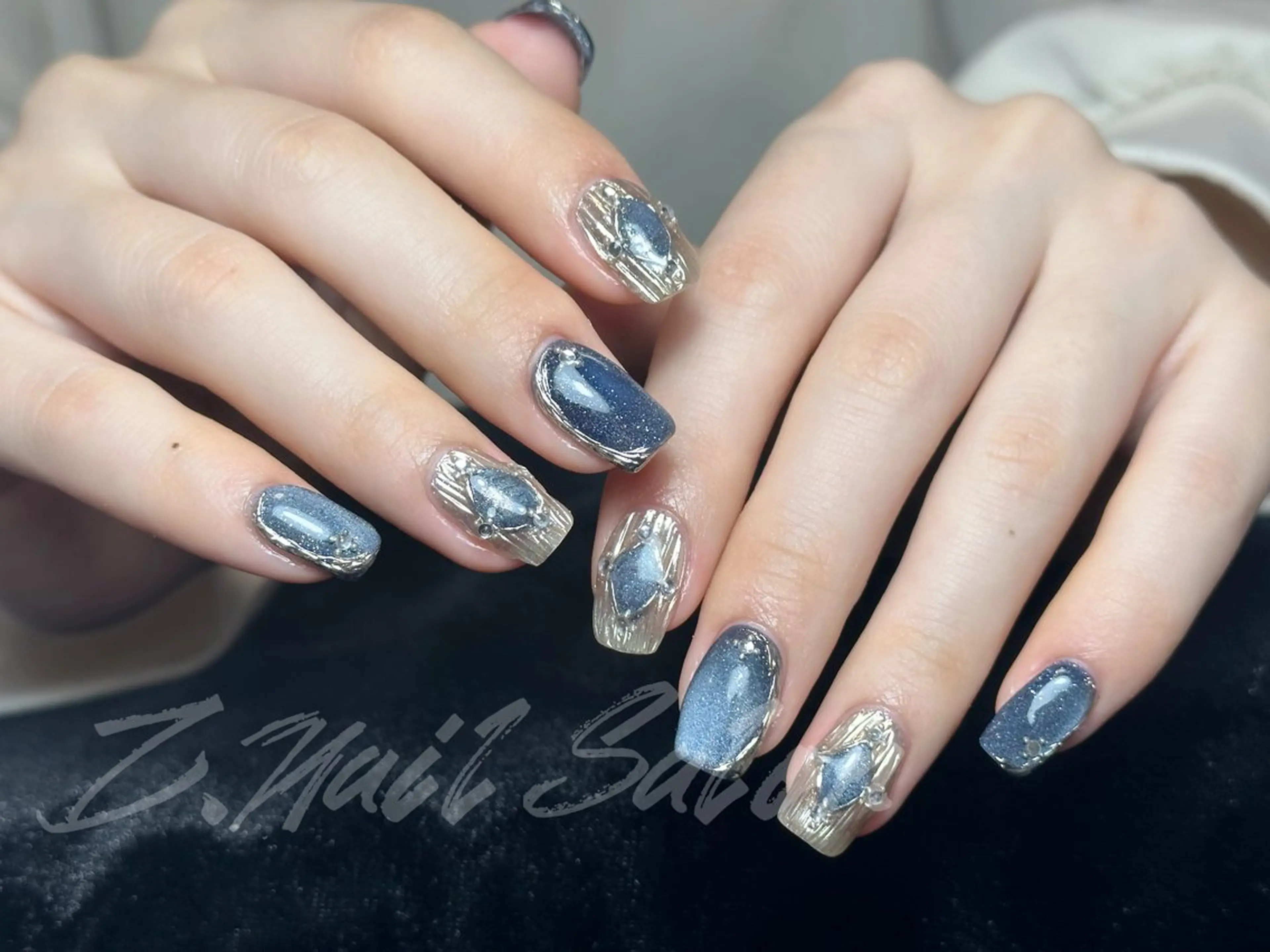 ネイル 長さ出し フットネイル フレンチネイル ジェルネイル ガラスフレンチ Z.Nail Salonのネイルデザイン