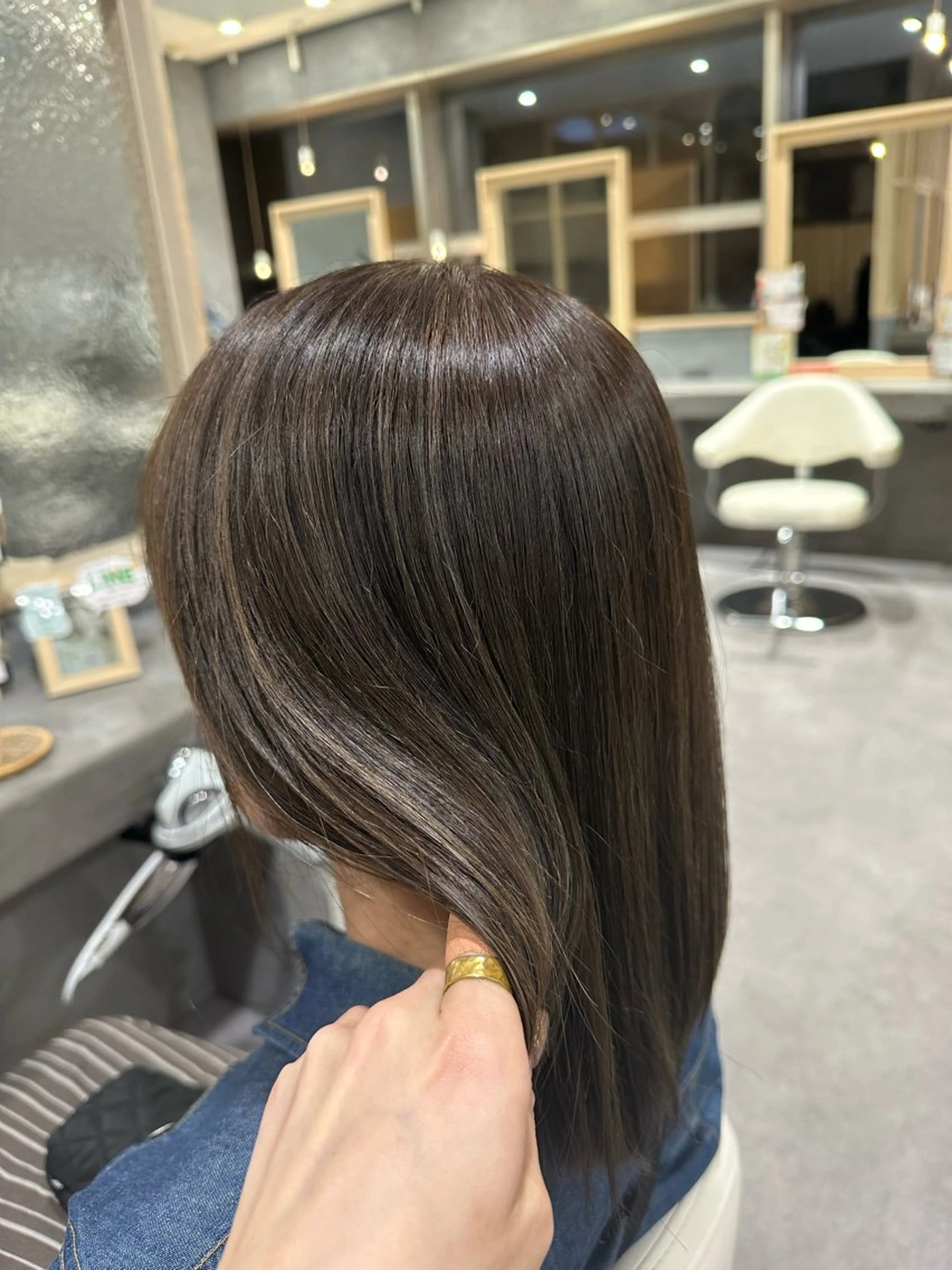 ミディアム ハイライト La　Belleme byAK所属・脱白髪染め/ 木下希望のヘアスタイル