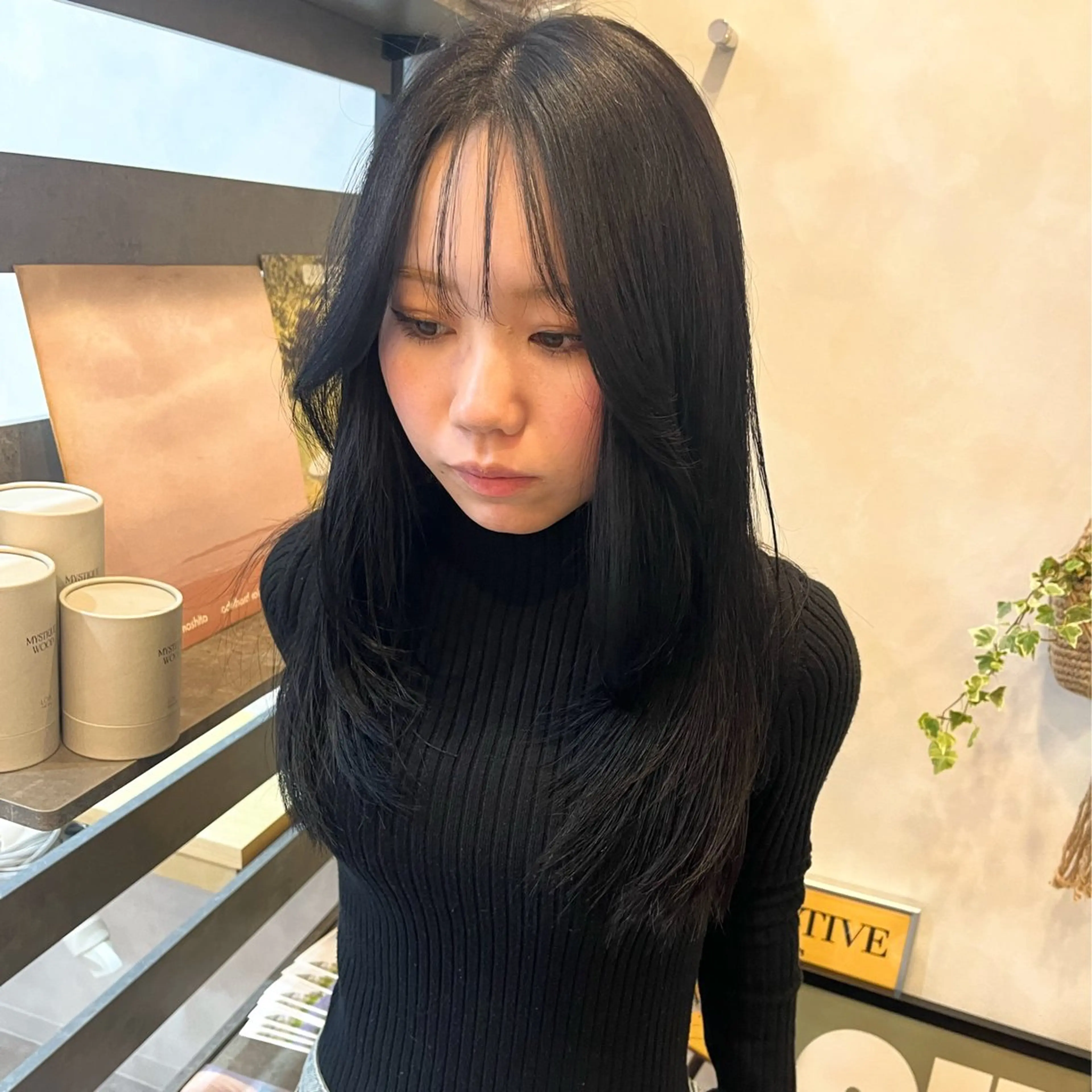 レイヤーカット+髪質改善カラー+オーガニック3stepトリートメントの写真