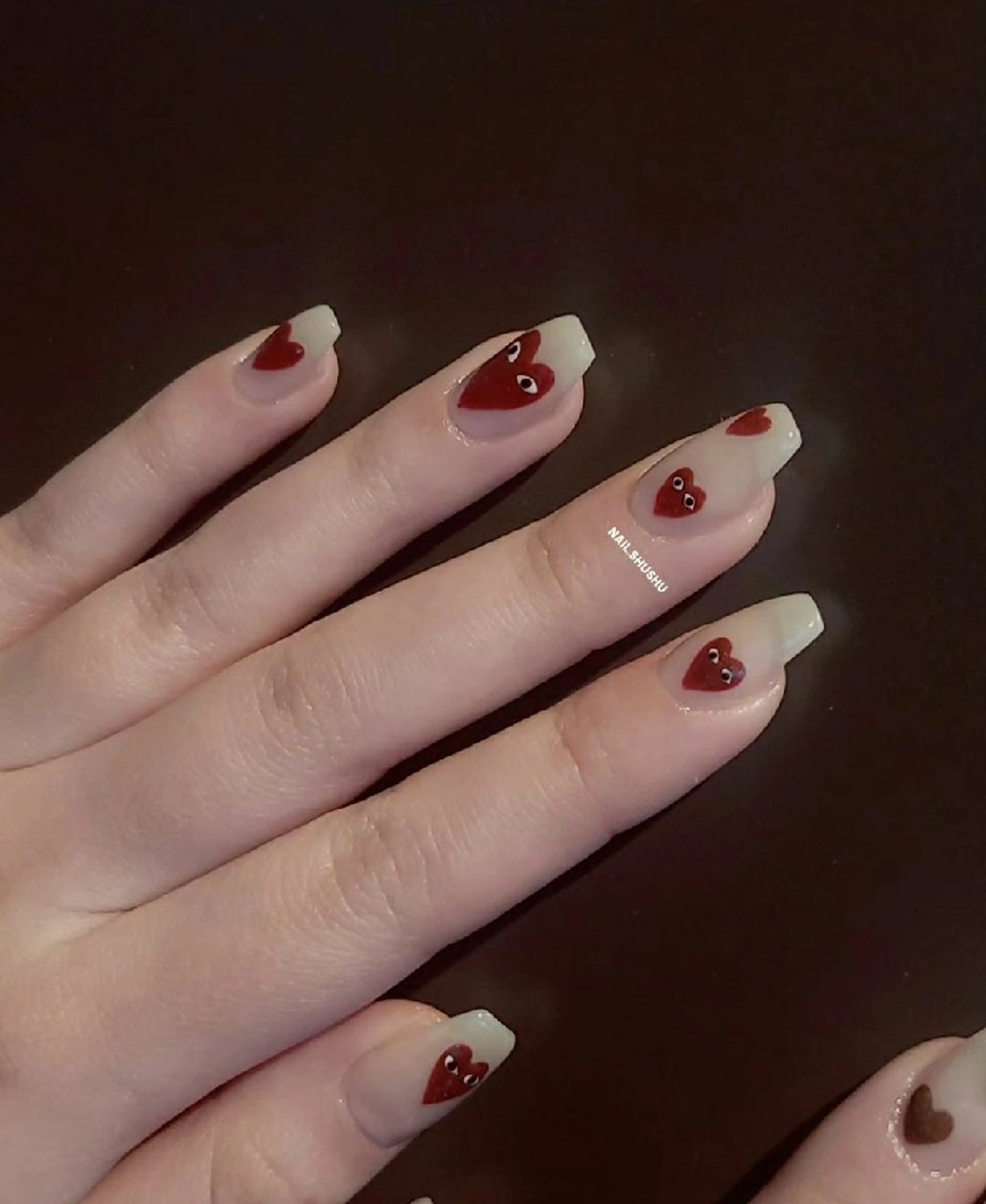 ネイル 持ち込み ニュアンスネイル ワンカラーネイル シンプルネイル 冬ネイル ハンドネイル 3dパーツ/流行り 👧shushu❤️のネイルデザイン