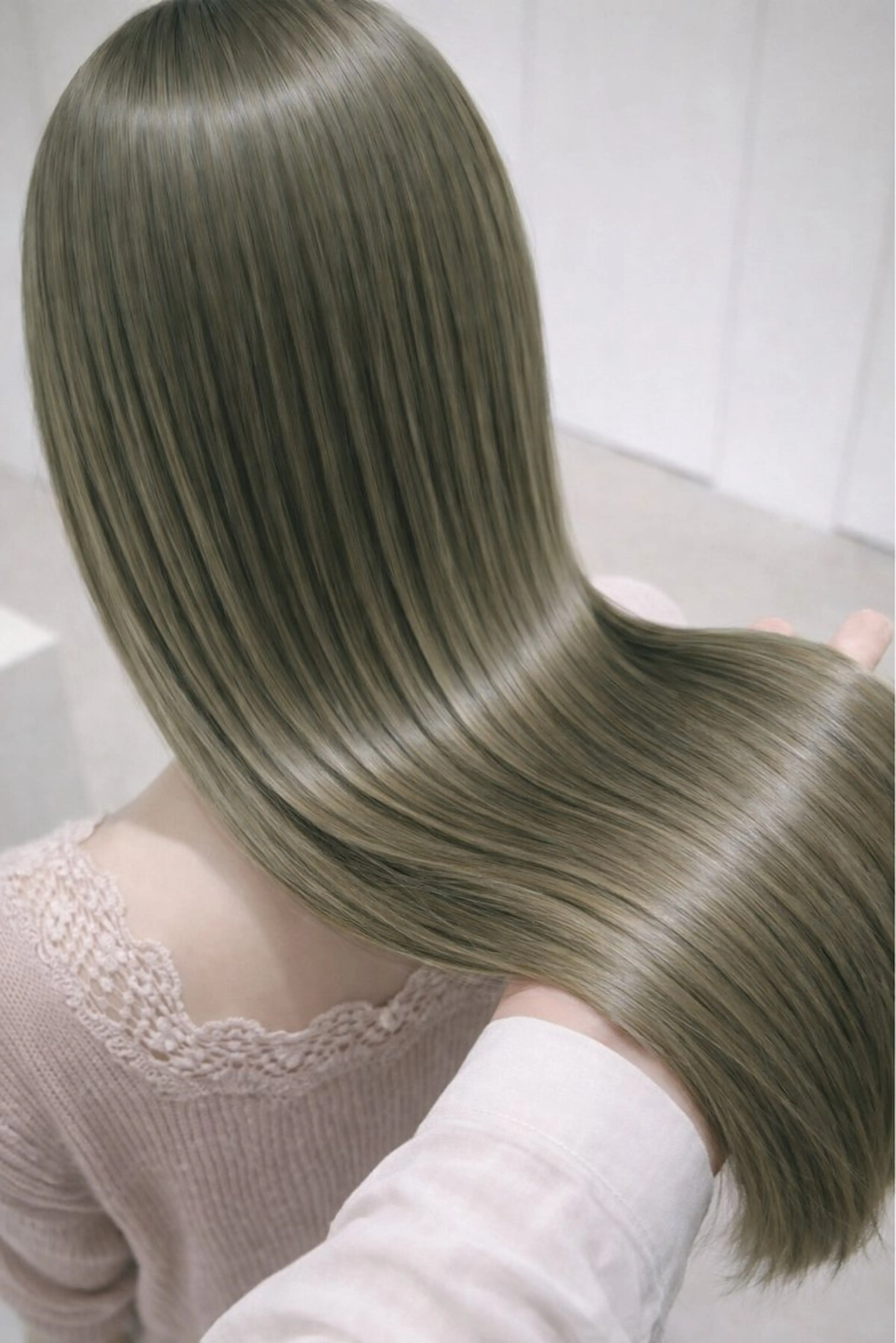 ロング カラー 透明感カラー グレージュ カーキグレージュ 髪質改善 トリートメント カット ヘアカラー トリートメント 💎透明感カラー特化 💎TAISEIのヘアスタイル