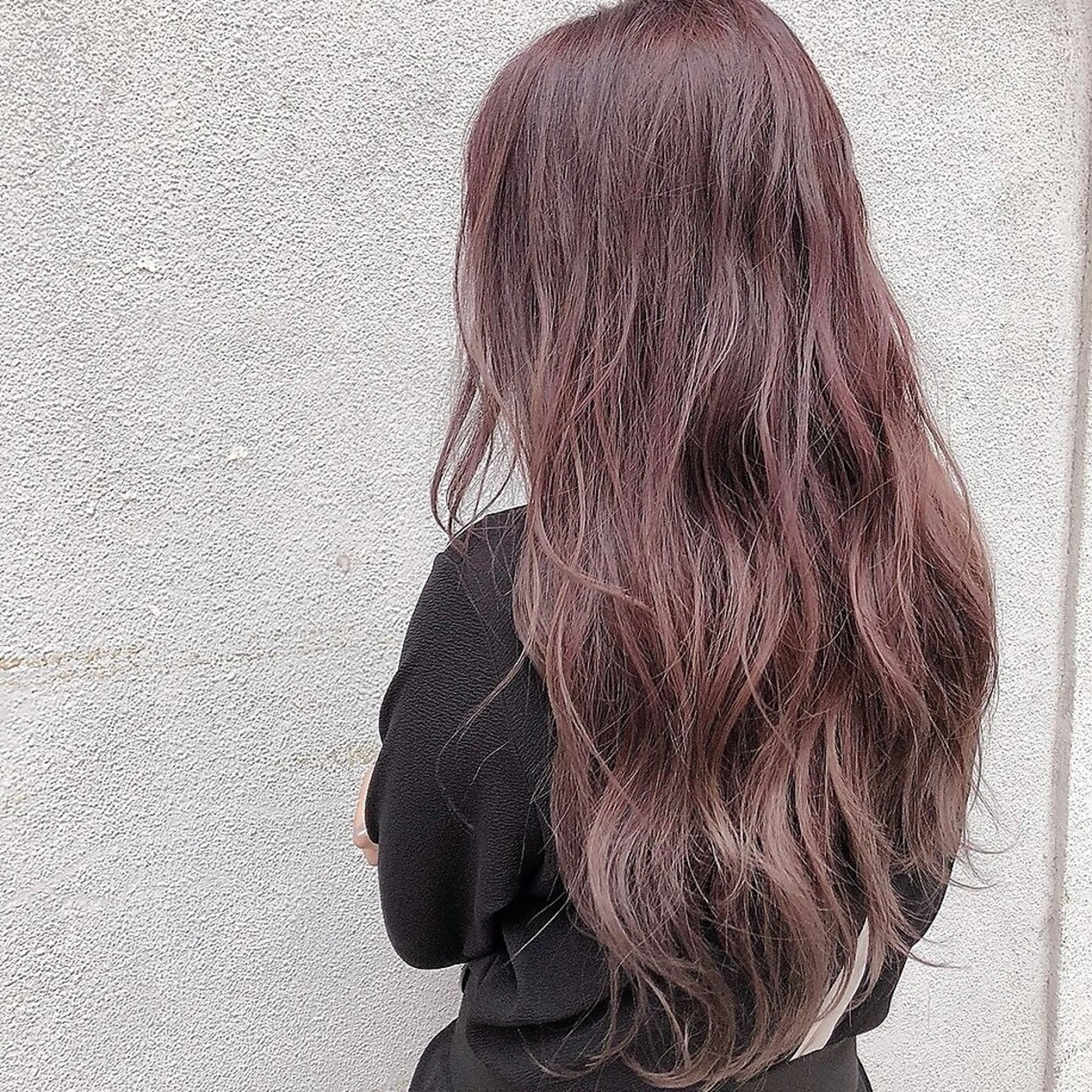 ロング カラー パーマ キッズ アディクシーカラー バレイヤージュ ベージュカラー 黒髪 ブリーチ 江坂エリア最安値◎ ブリーチ*土田のヘアスタイル