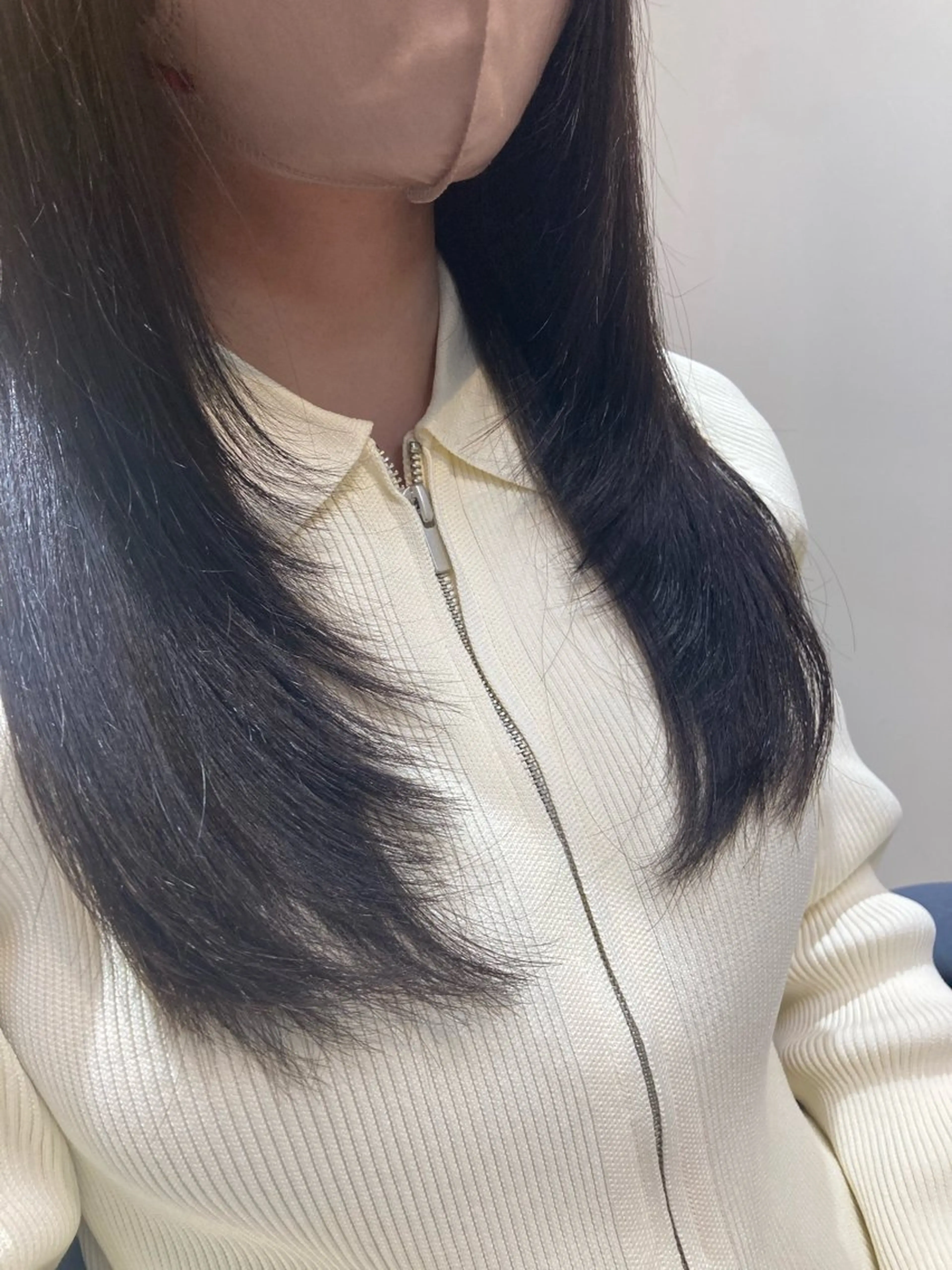 ロング 顔まわりレイヤー 顔周りカット レイヤーカット カット トリートメント ピンクカラー🎀 米津 美佑のヘアスタイル