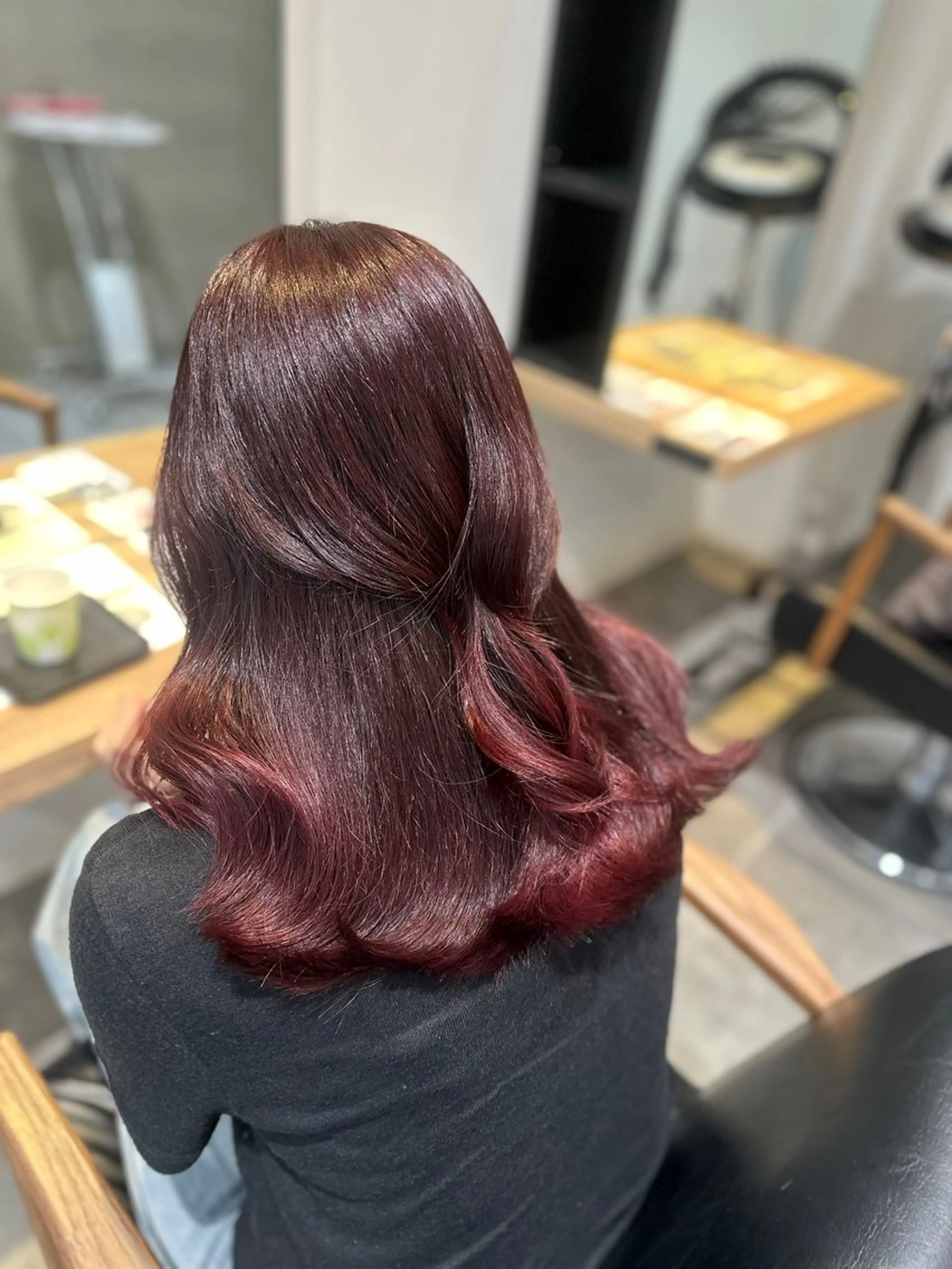 セミロング 髪質改善・艶カラー 加茂瑞希のヘアスタイル