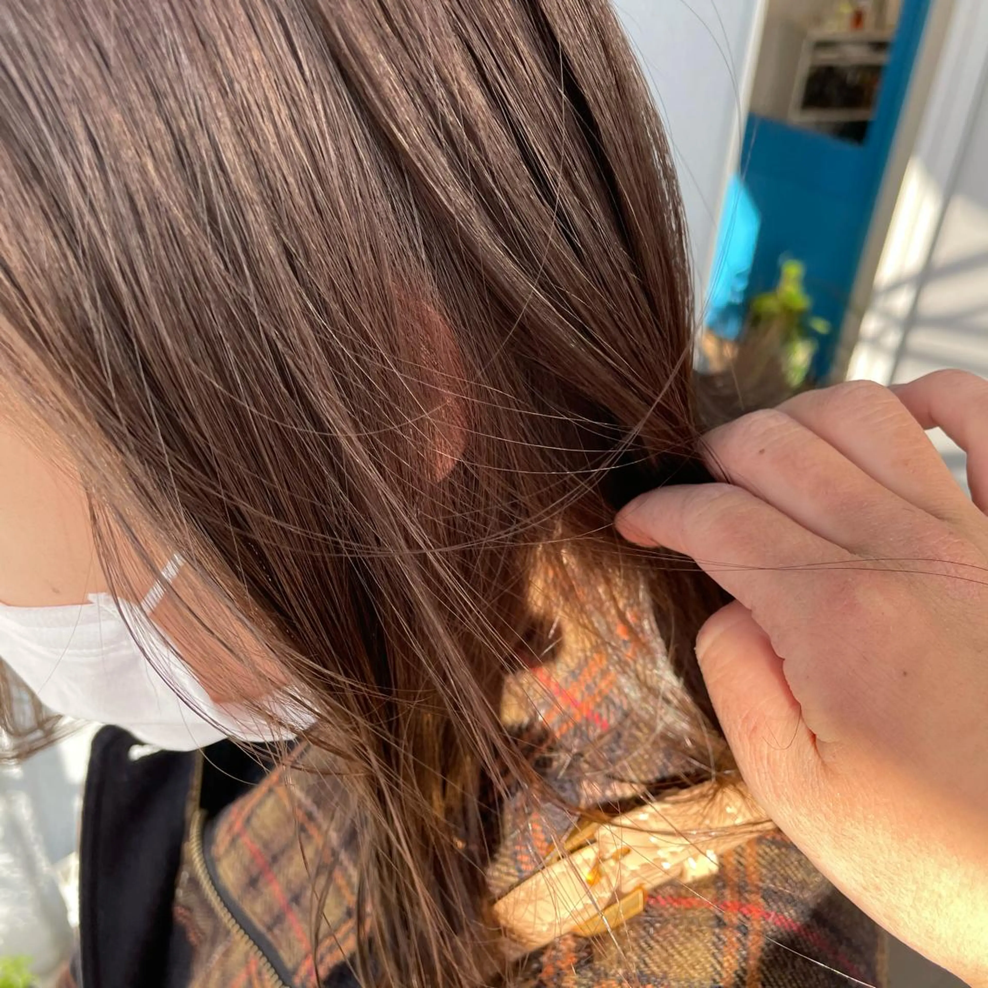 ミディアム カラー ヘアアレンジ ベージュカラー ブリーチ 透明感カラー ミルクティーベージュ ブリーチなしカラー なつき/艶ピンク/ girly hairのヘアスタイル