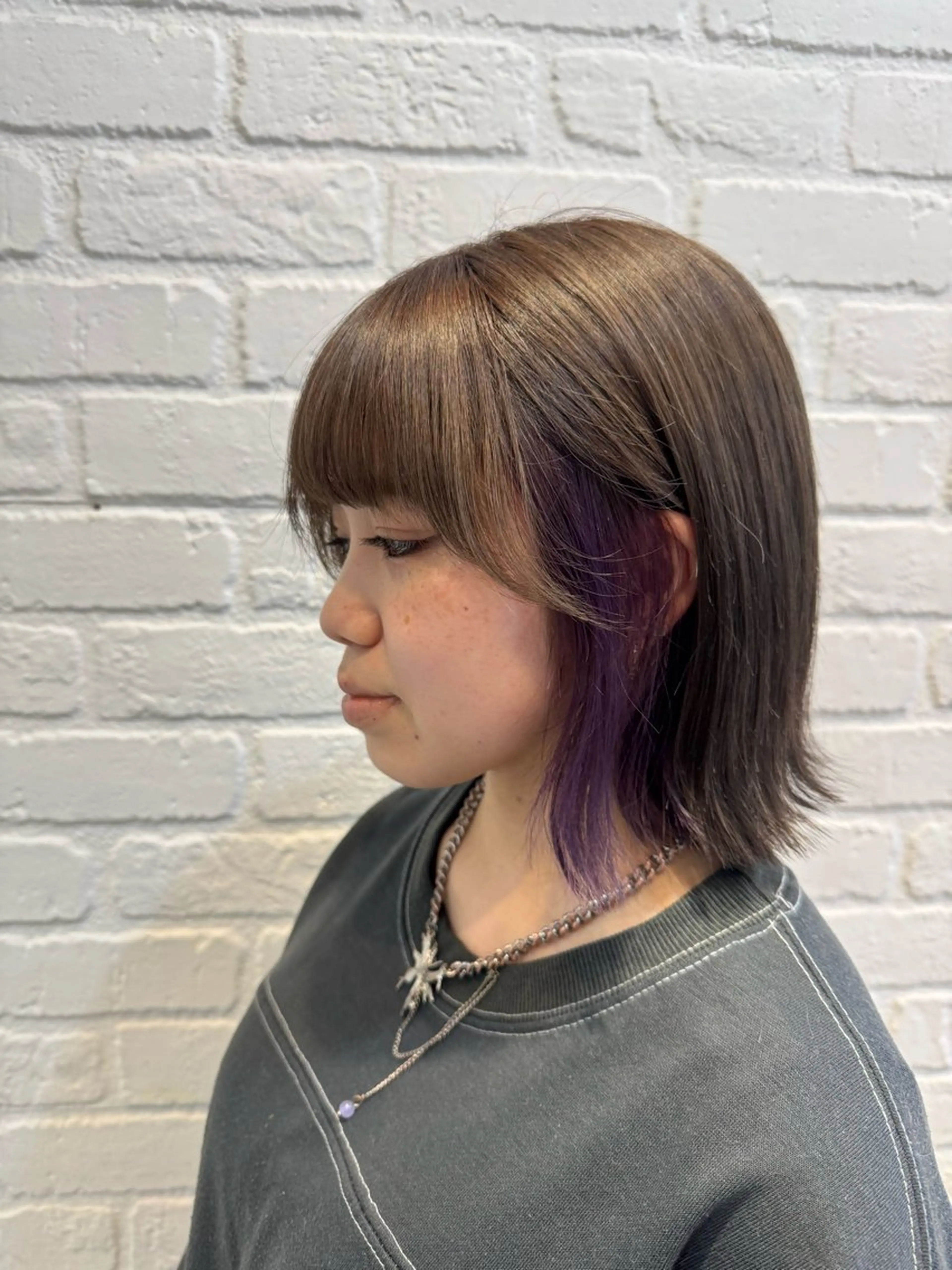 ミディアム ヘアカラー カラーお任せ下さい✨ 𝙼𝙰𝙽𝙰🧸のヘアスタイル