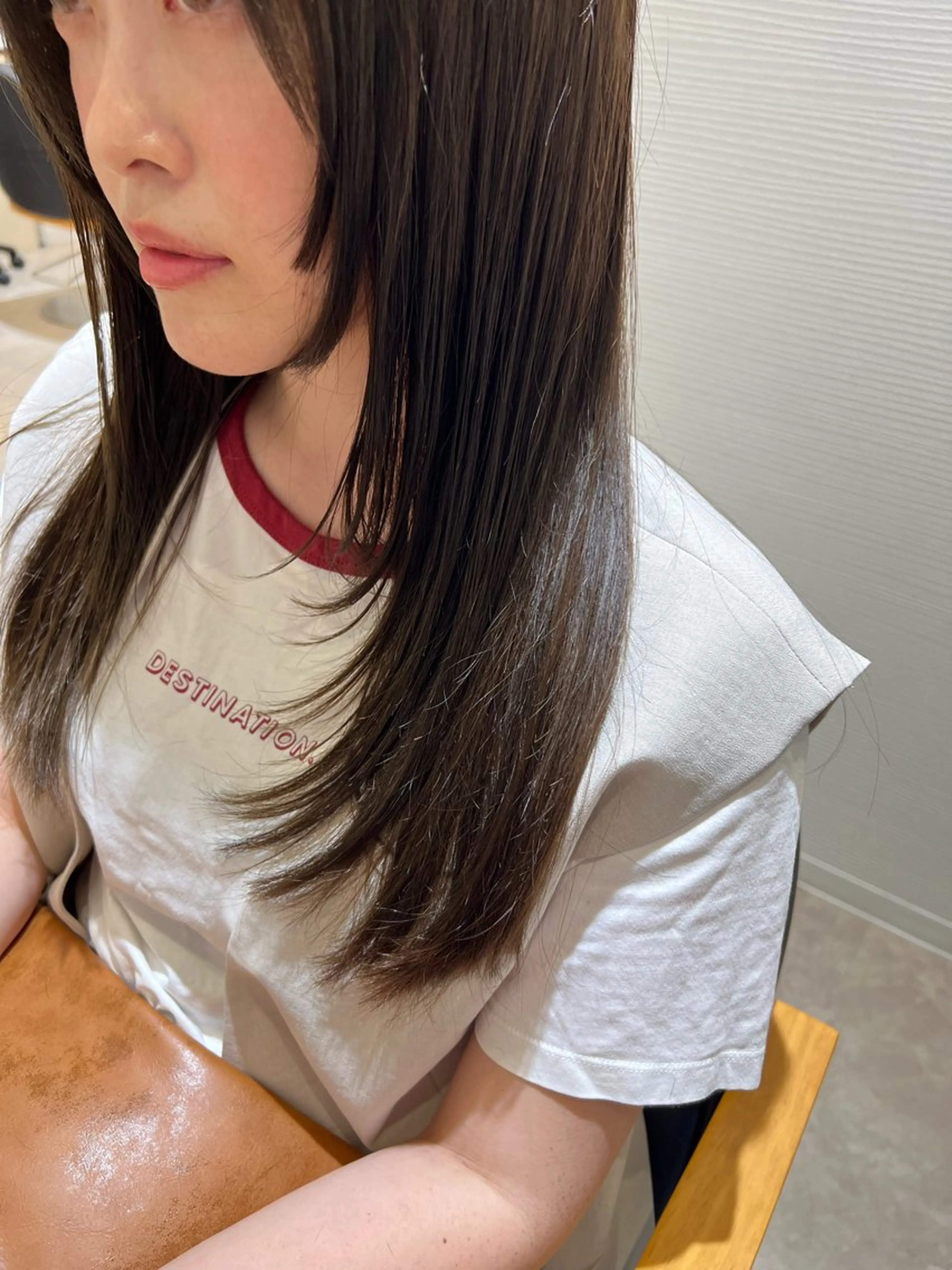 ロング レイヤーカット カット 縮毛矯正 トリートメント studio HEAP 辻堂 髪質改善サロン所属・美髪矯正/髪質改善 🌼 原田 愛弓のヘアスタイル