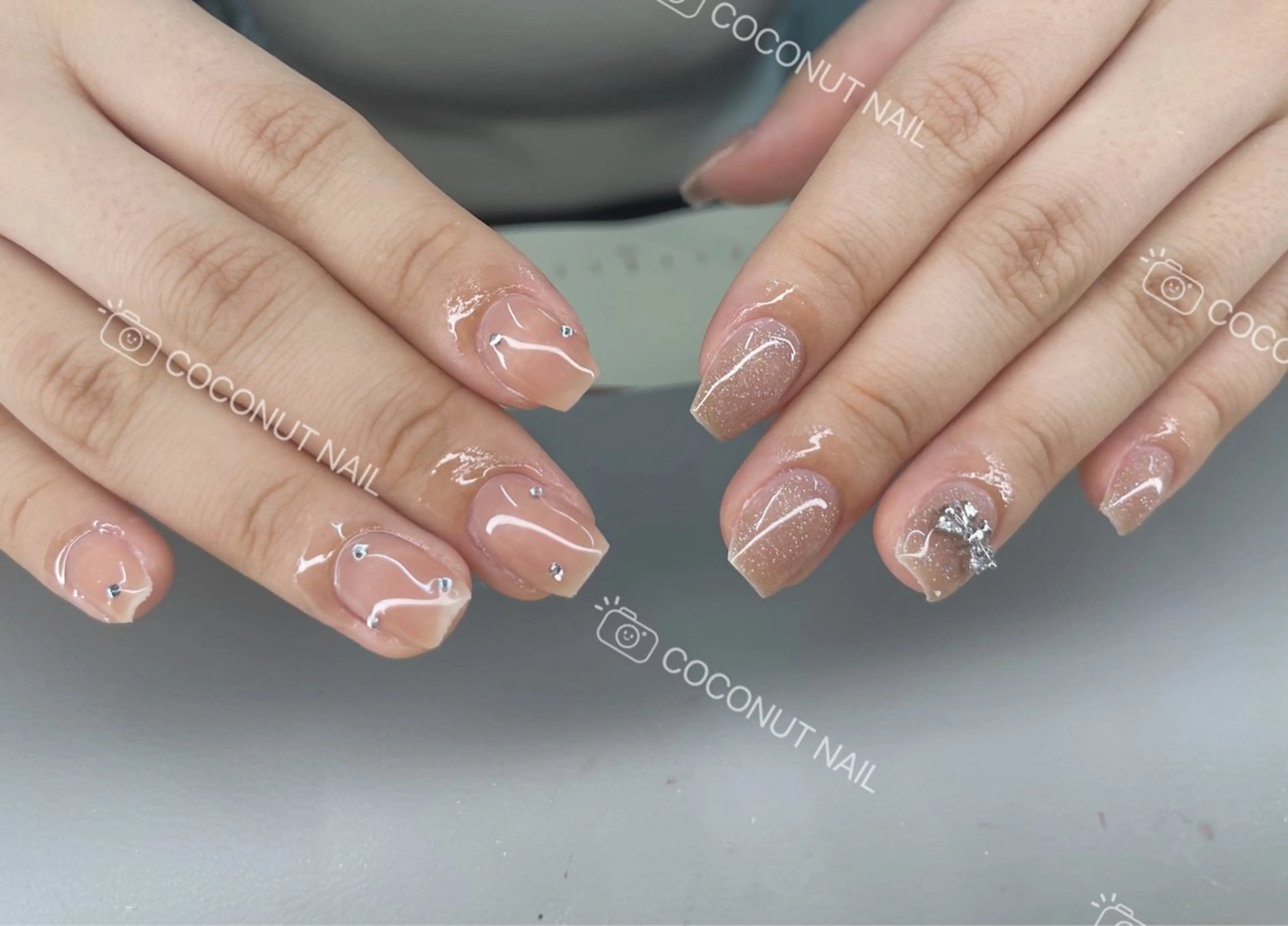 ネイル ハンドネイル 神田 ココナッツのネイルデザイン