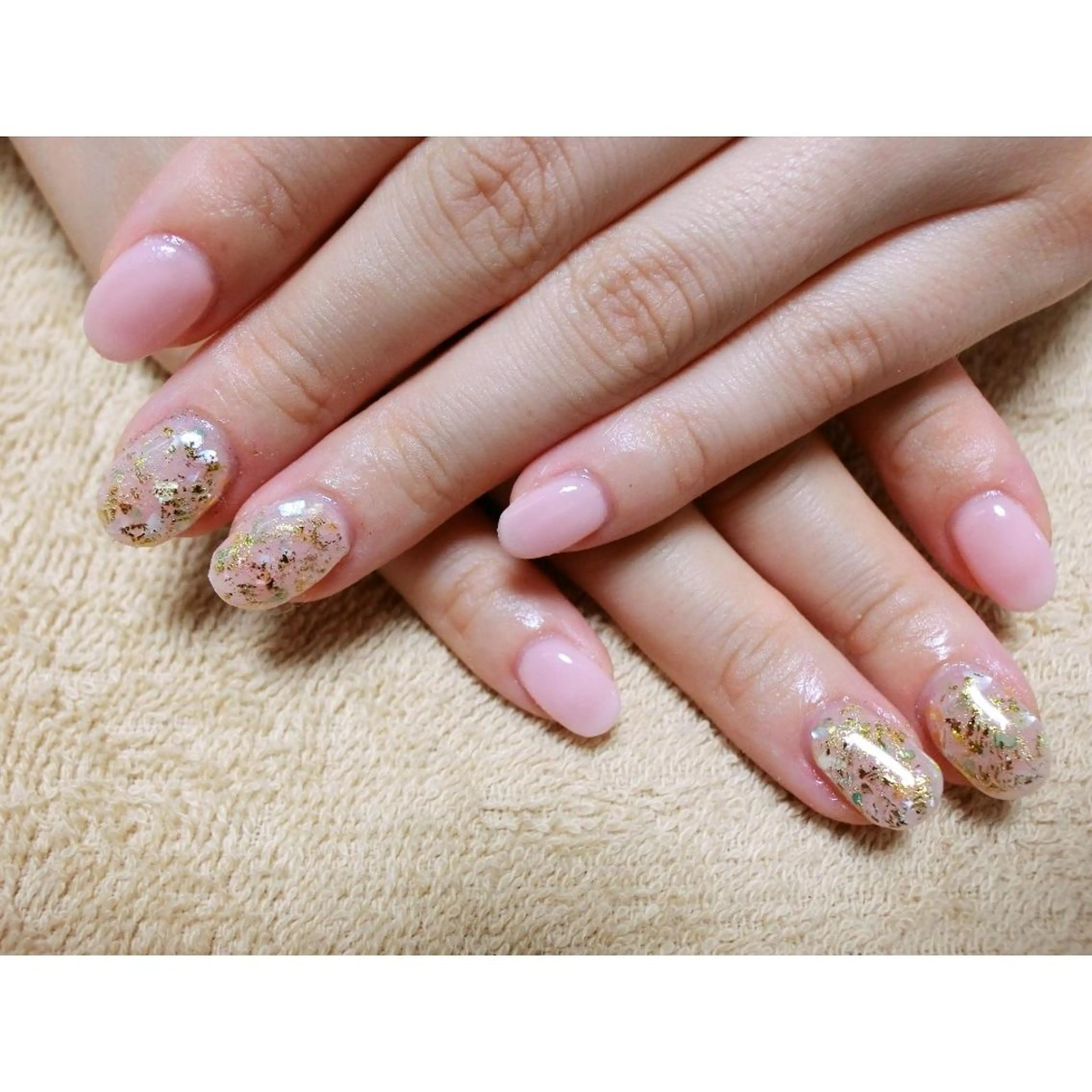 ネイル 痛ネイル/ワンホン/ フィルイン/長さだしのネイルデザイン