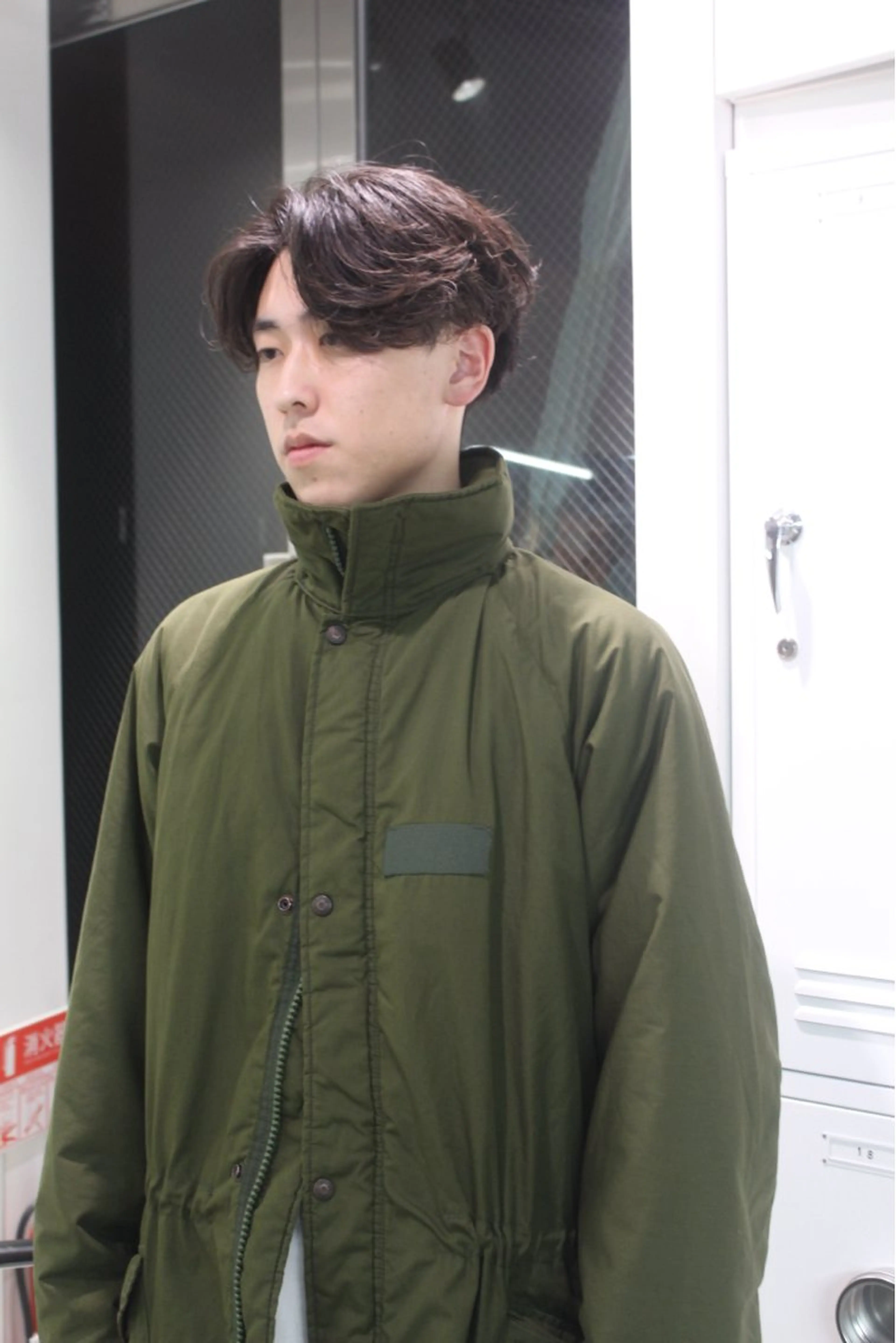 ミディアム パーマ メンズ カット パーマ fifth天神メンズ パーマ職人/山口皓大のヘアスタイル