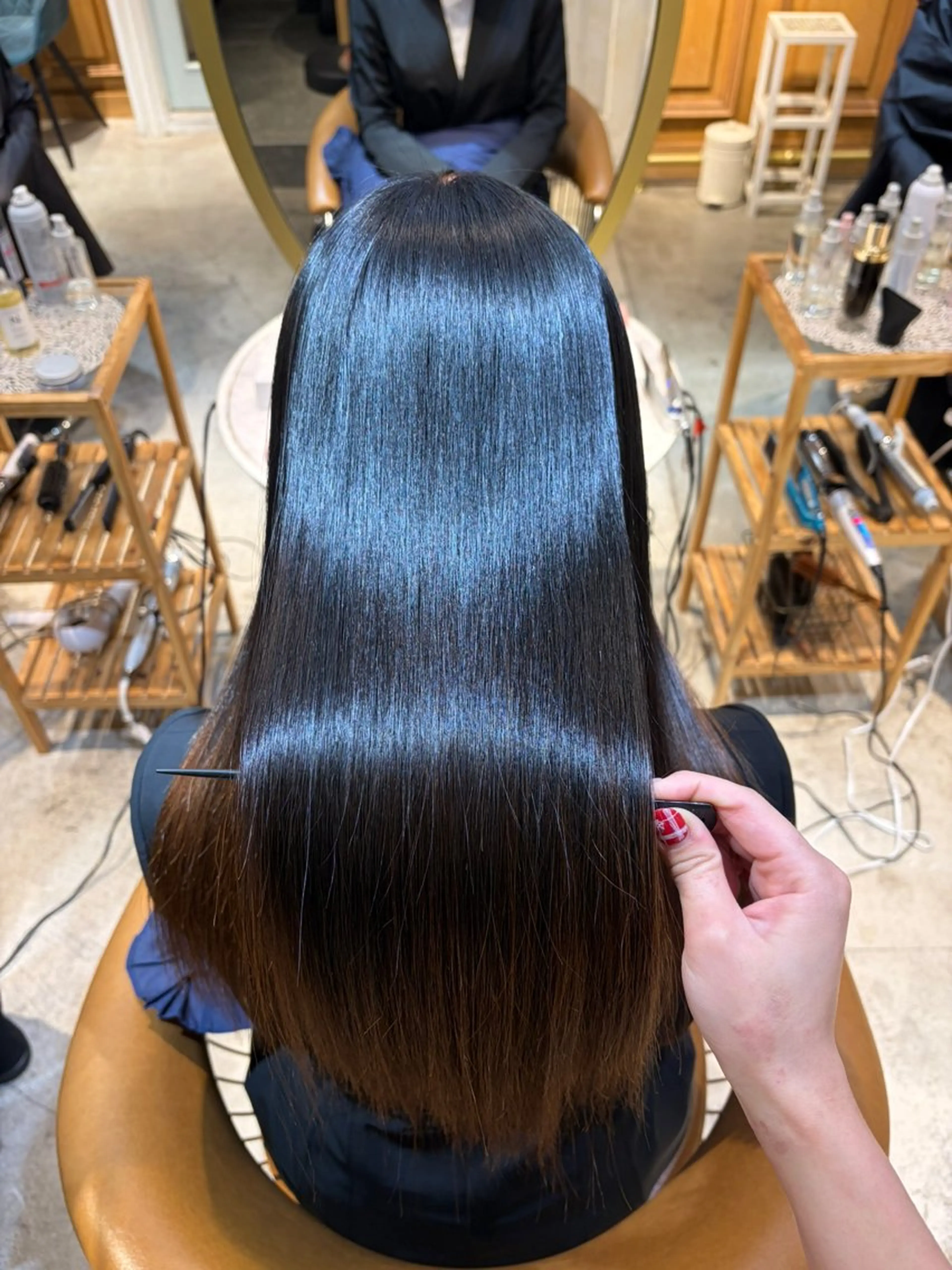 ロング 髪質改善 縮毛矯正 カット ヘアカラー トリートメント ヘアセット 髪質改善/ボブ /韓国/erikoのヘアスタイル