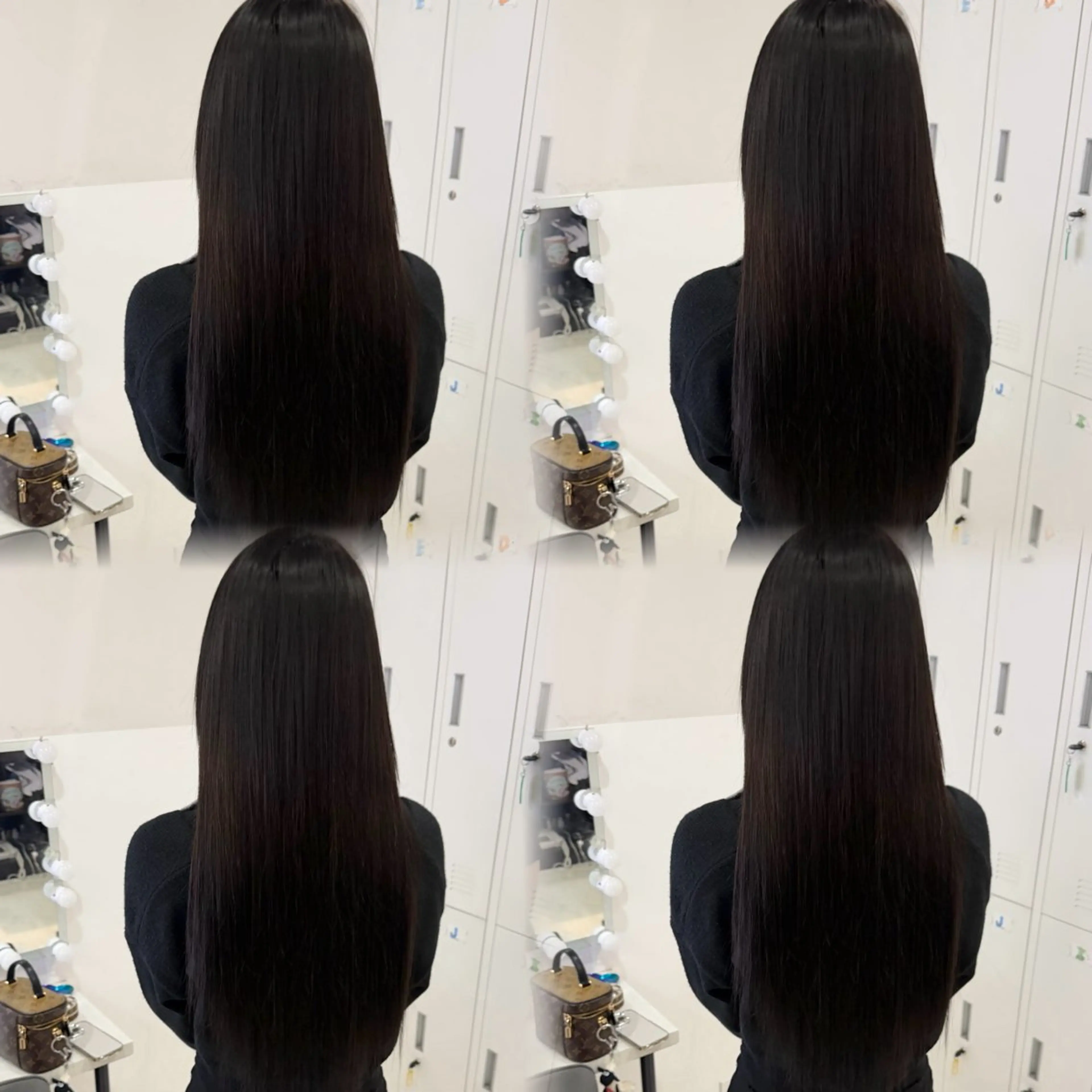 セミロング エクステ 🦋REISA🦋 エクステ×ハイトーンのヘアスタイル