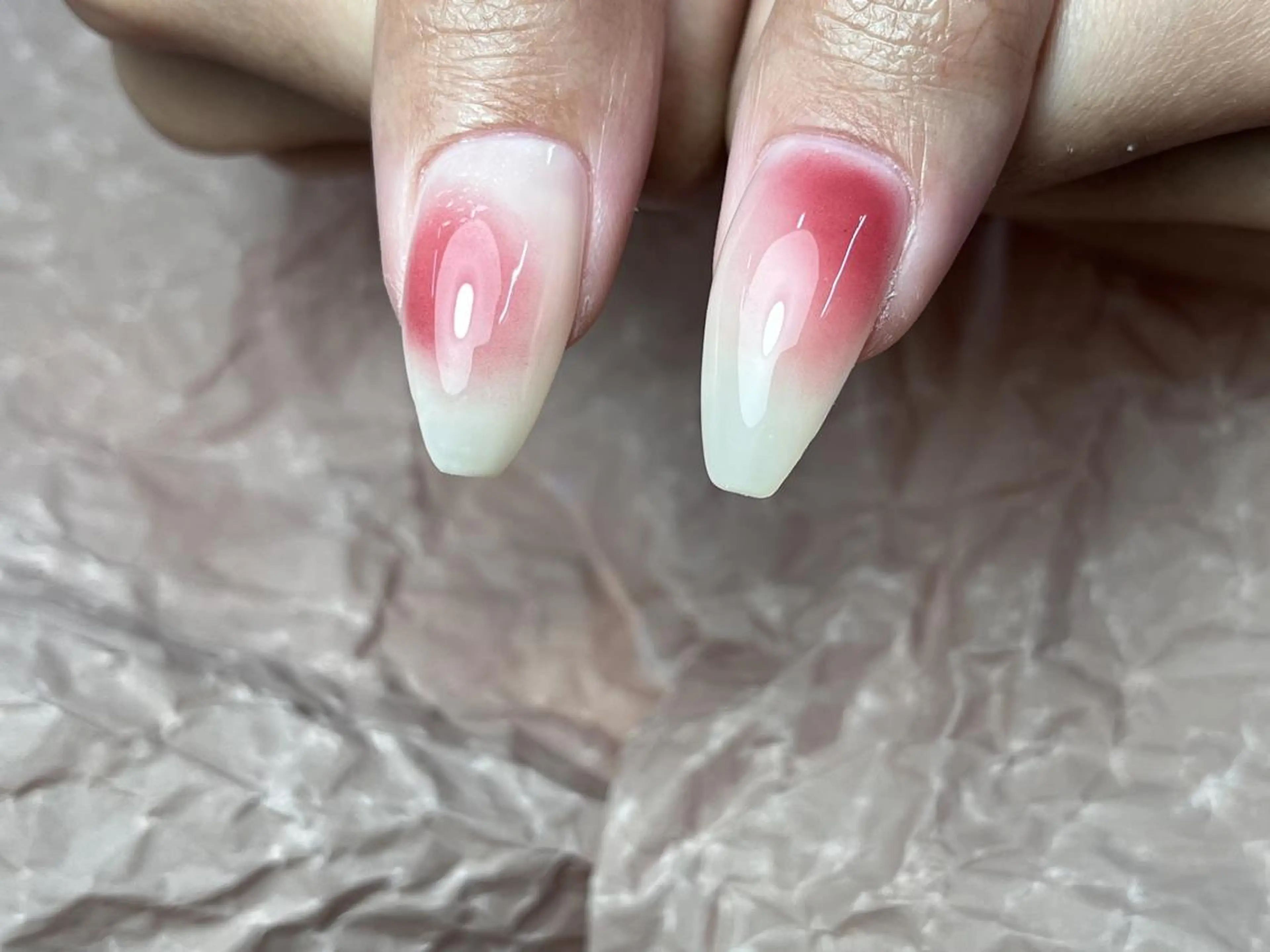 ネイル アートネイル グラデーション シンプルネイル ハンドネイル ToliyDeliy Nail Salonのネイルデザイン