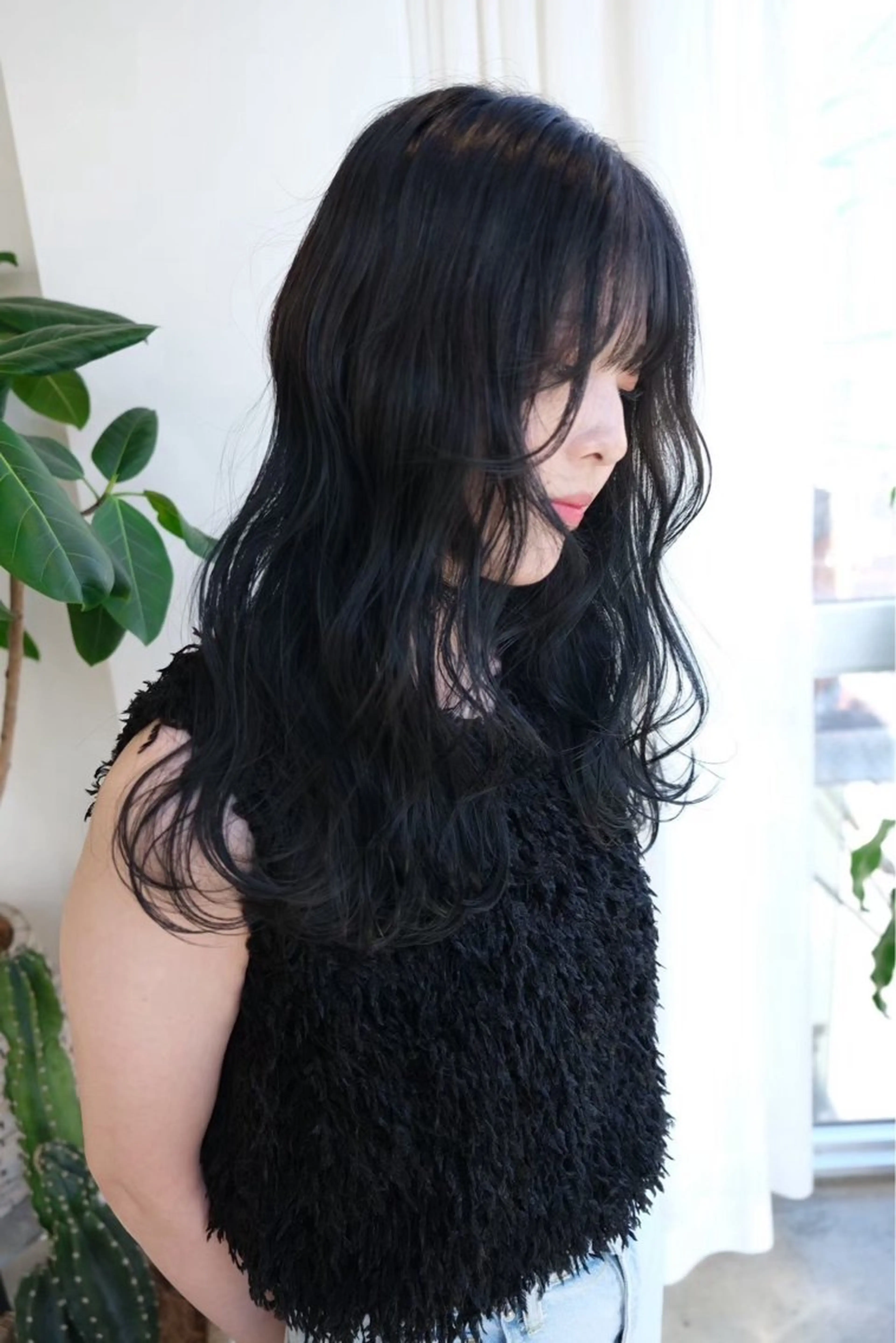 カラー 縮毛矯正 トリートメント ness 一花のヘアスタイル