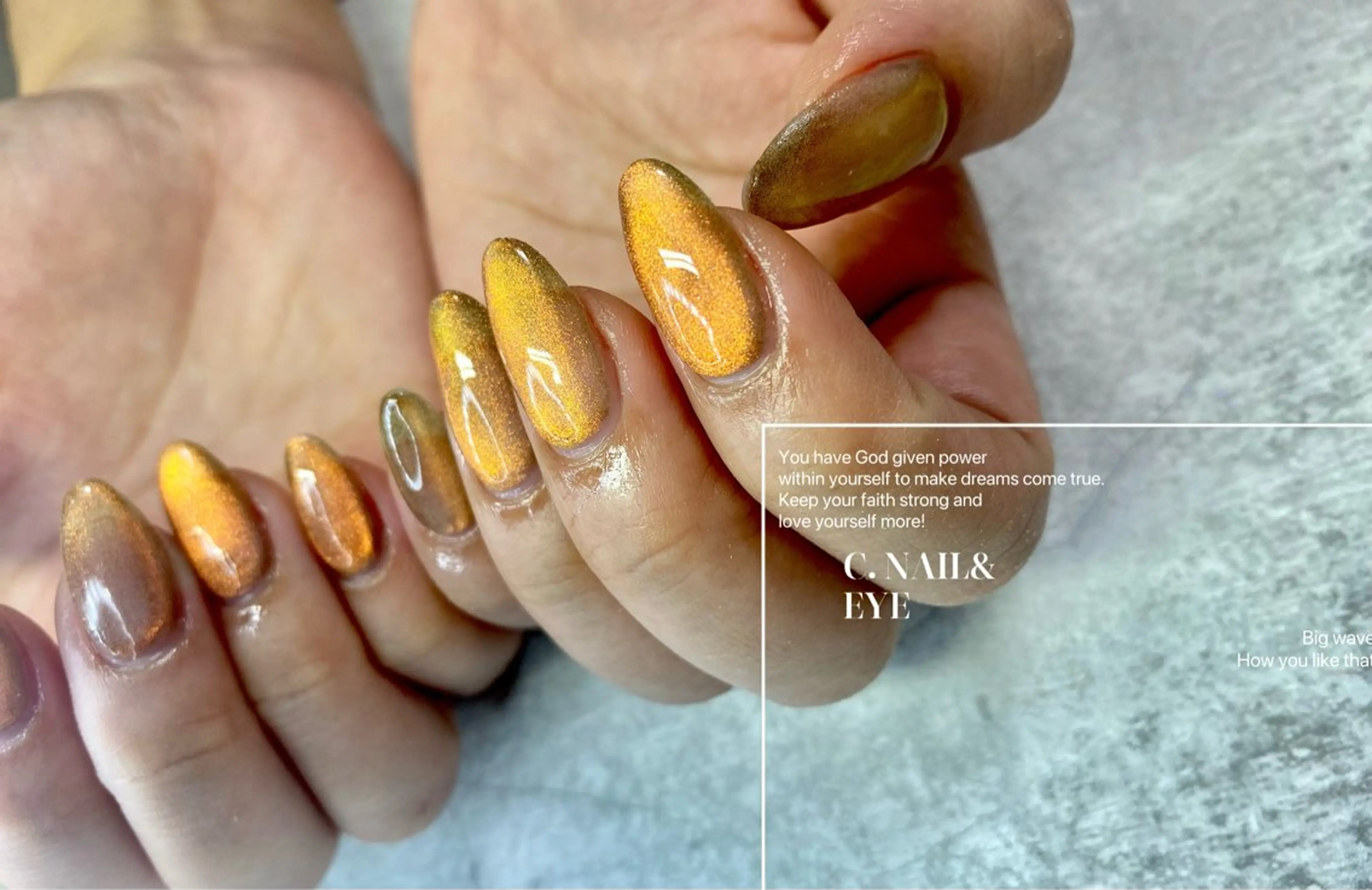 ネイル マグネットネイル ワンカラーネイル C.Nail &Eye筑紫駅のネイルデザイン