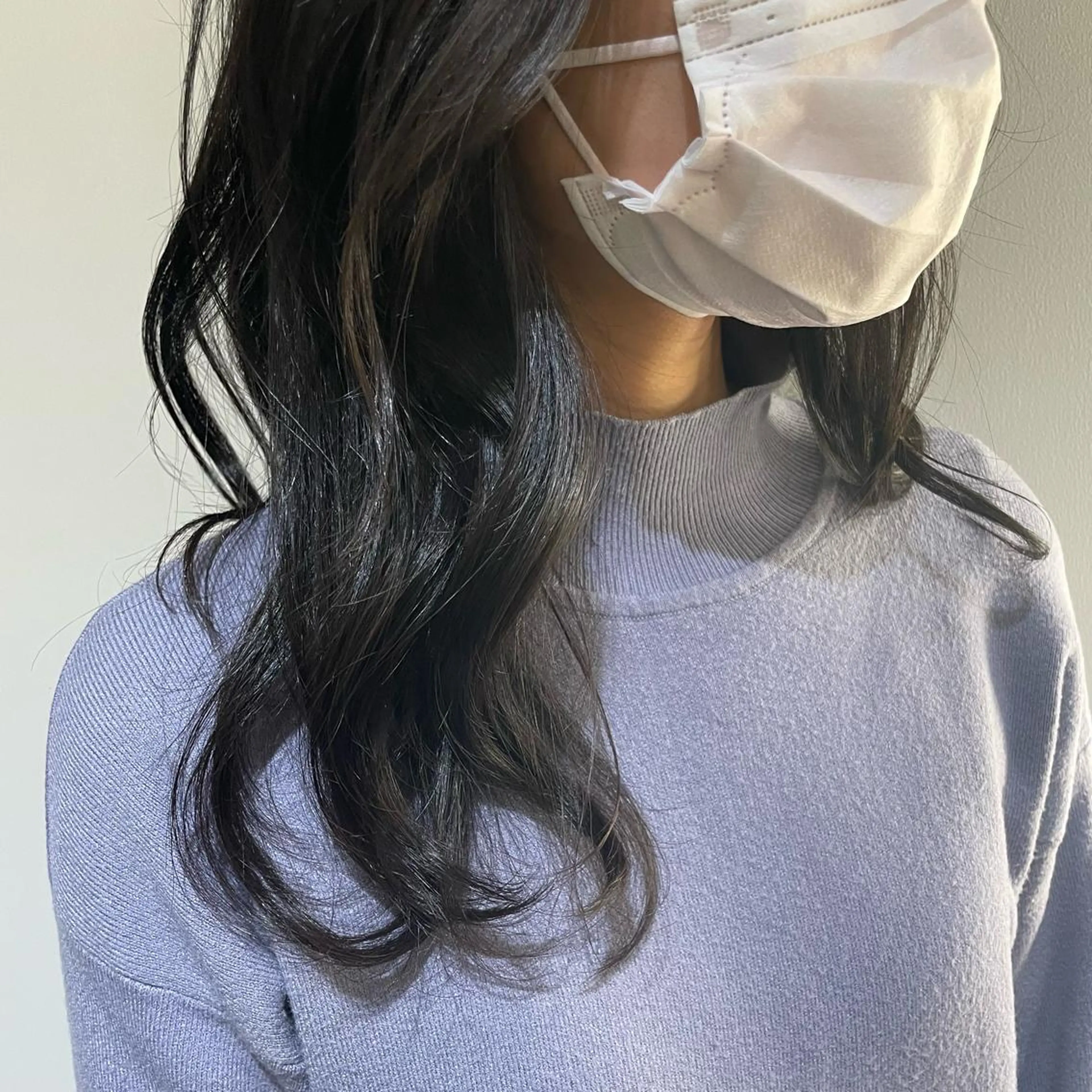 セミロング カラー グレージュ オリーブグレージュ オリーブグレー 骨格診断/似合わせ カットあさみななこのヘアスタイル