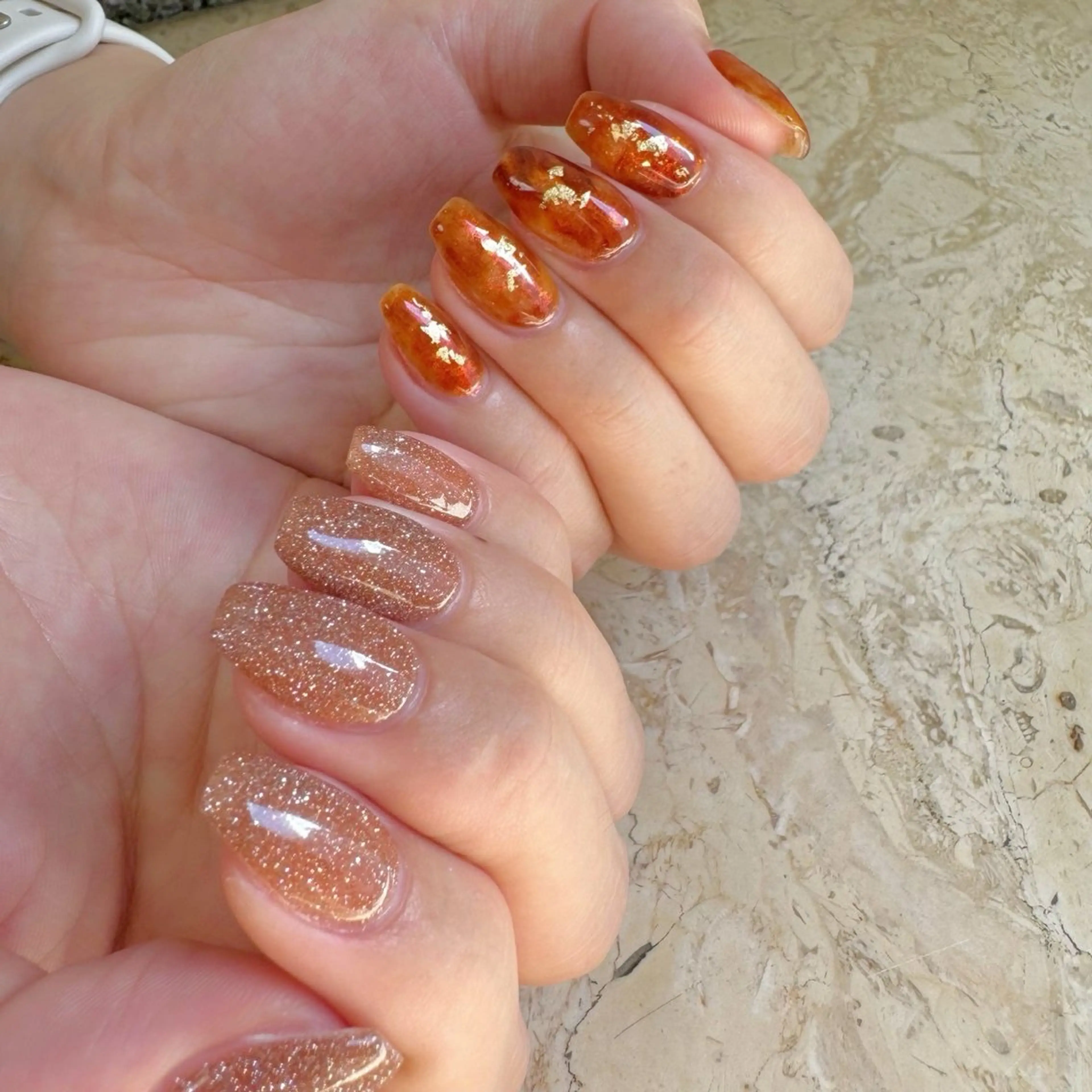 ネイル べっ甲ネイル マグネットネイル ニュアンスネイル ハンドネイル フットネイル mieux YUKoのネイルデザイン