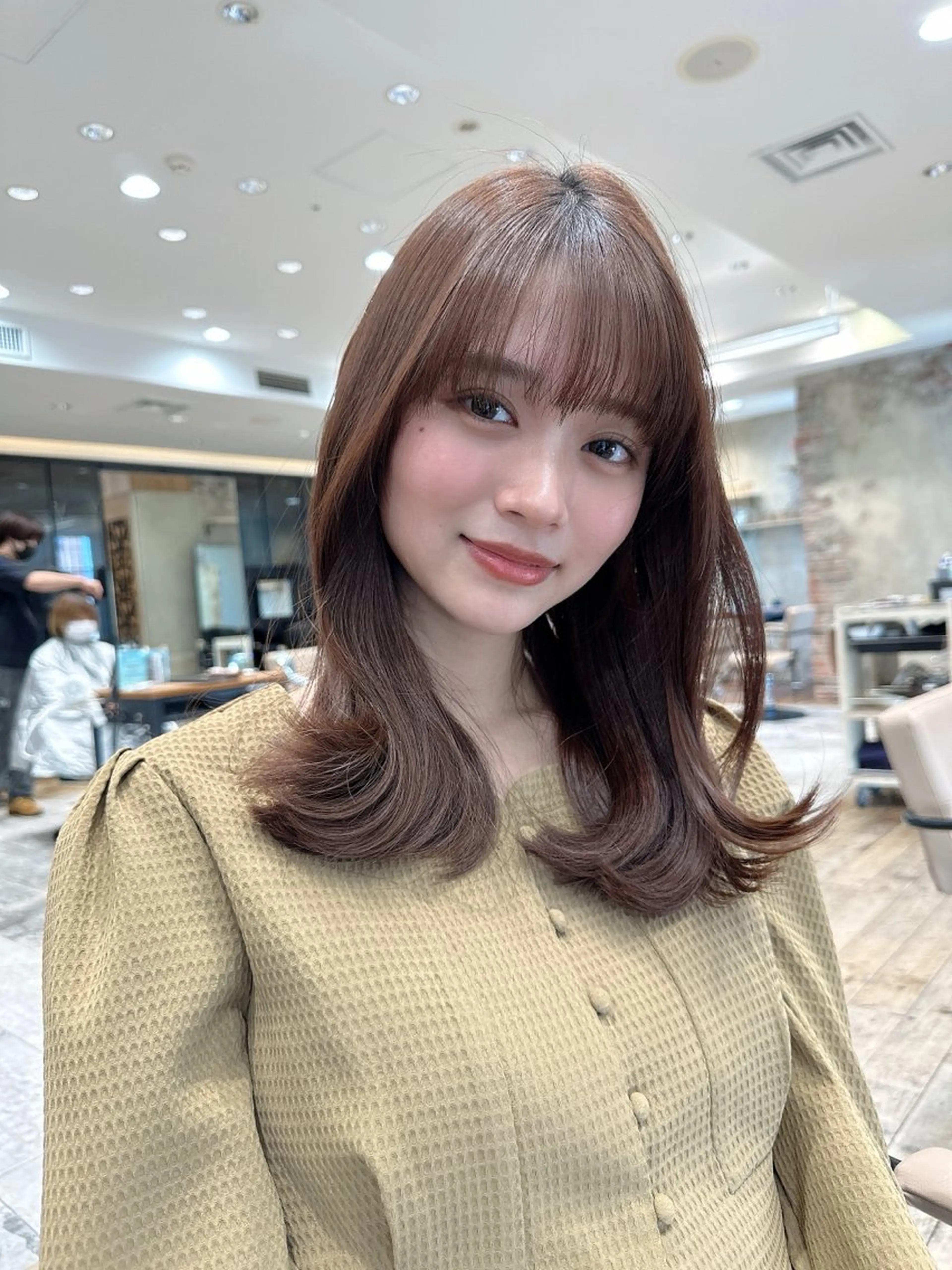 ロング カラー レイヤー/韓国ヘア/ 艶髪/石戸谷海斗のヘアスタイル
