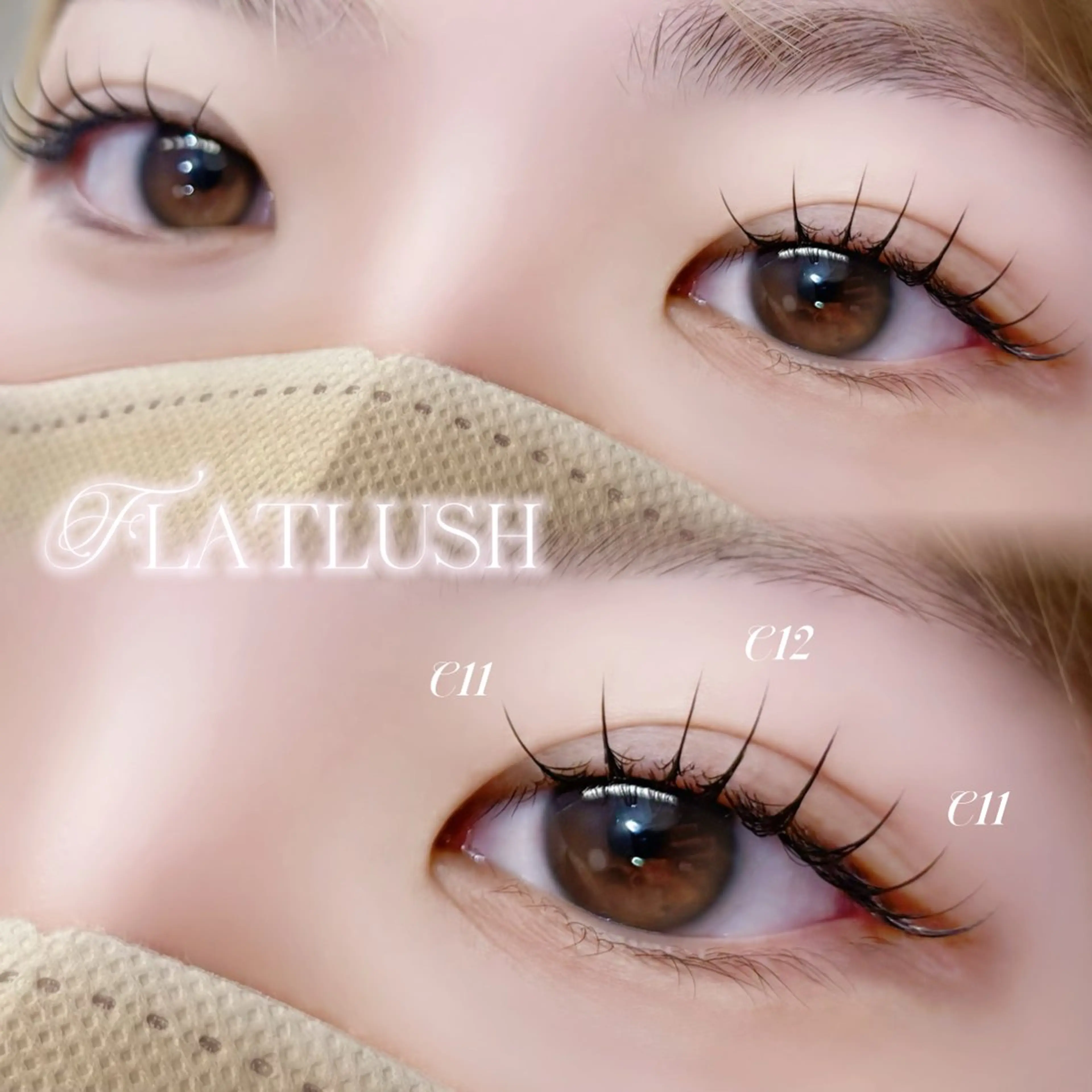 🤍マツエク🤍フラットラッシュ100本(お仕上げコーティング付き✨)の写真